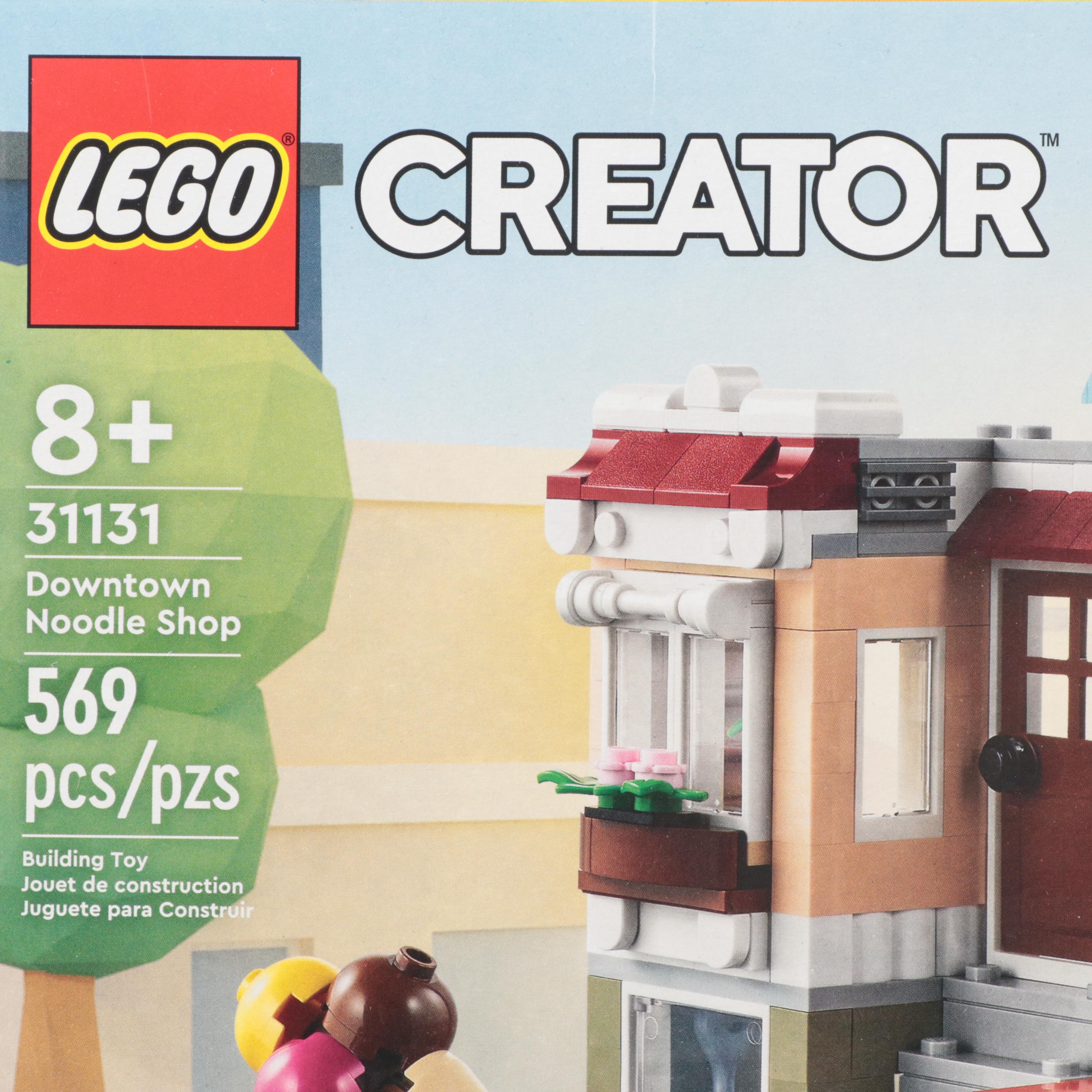 LEGO Townhouse Toy Store, Modular Sweet Surprises, Noodle Shop and More
