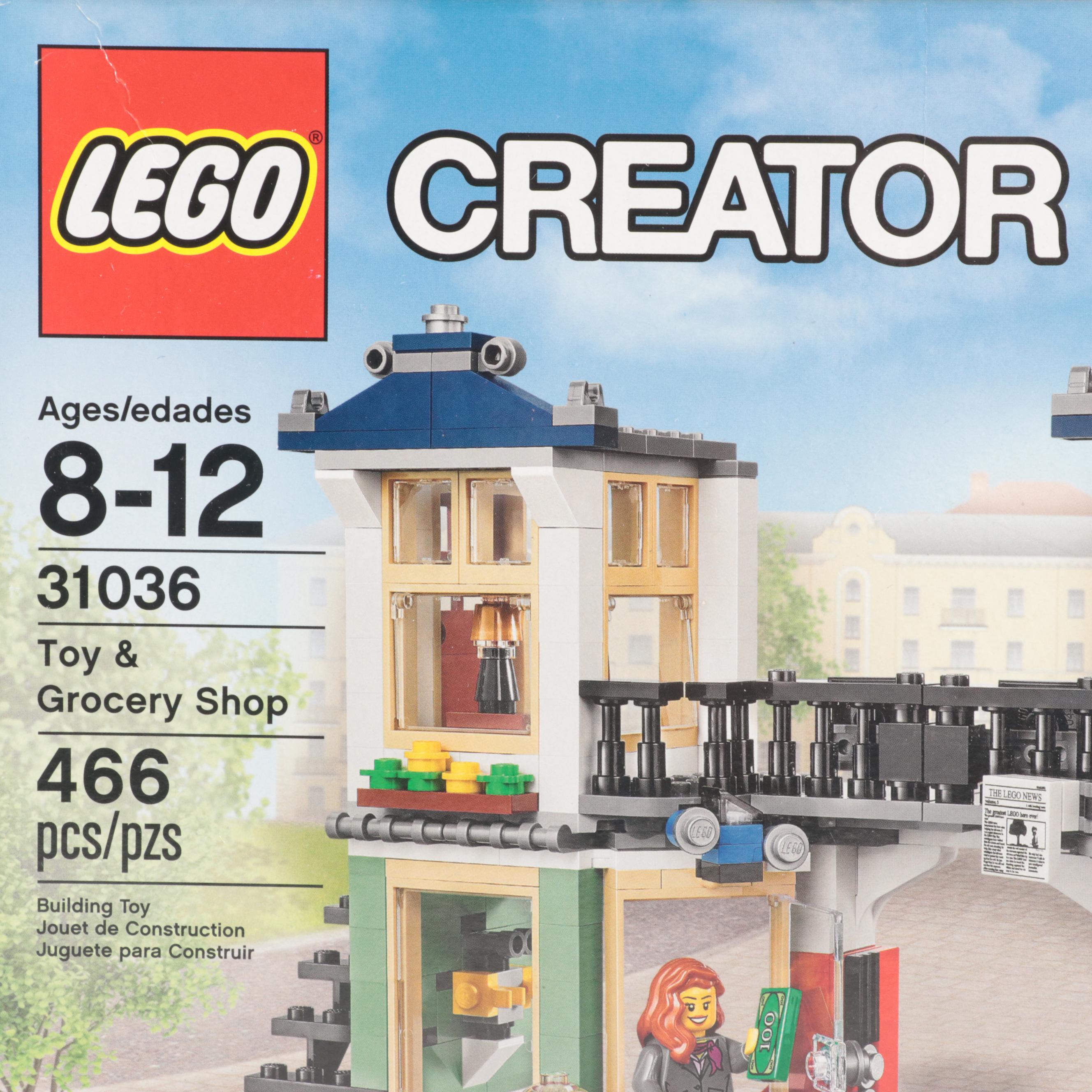 LEGO Townhouse Toy Store, Modular Sweet Surprises, Noodle Shop and More