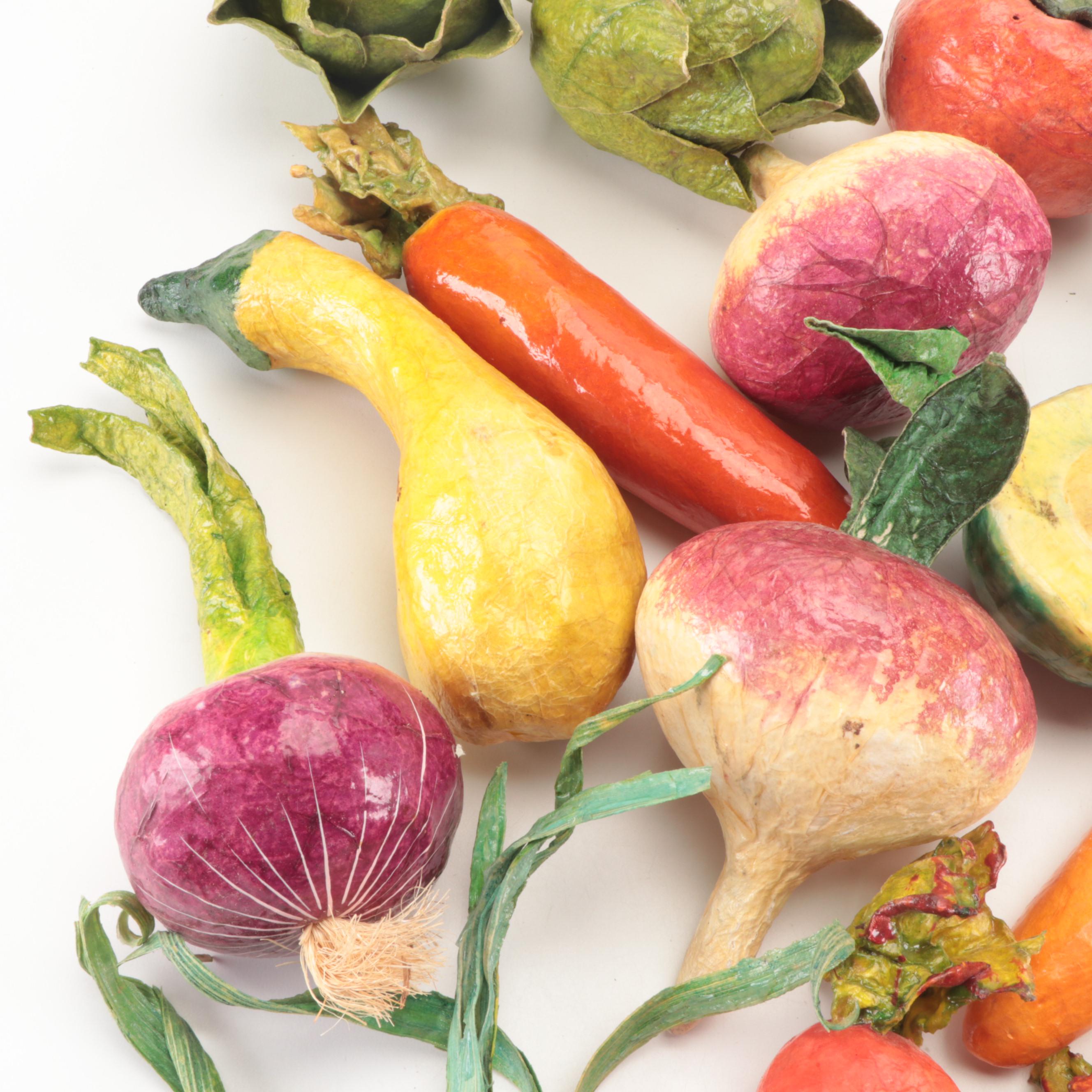 PapierMâché Vegetables EBTH