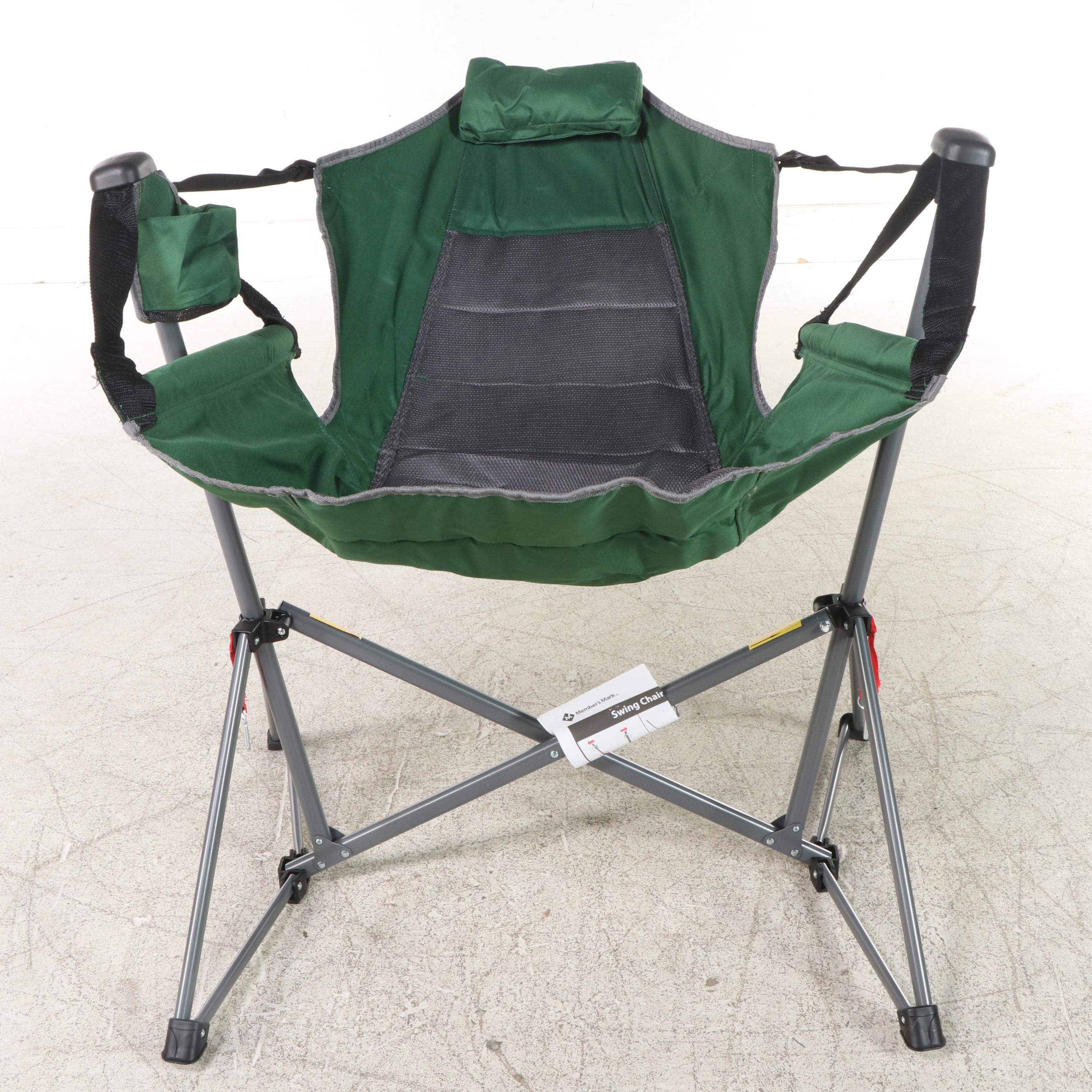 Two Member's Mark Portable Swing Chair Loungers with Carry Bags EBTH