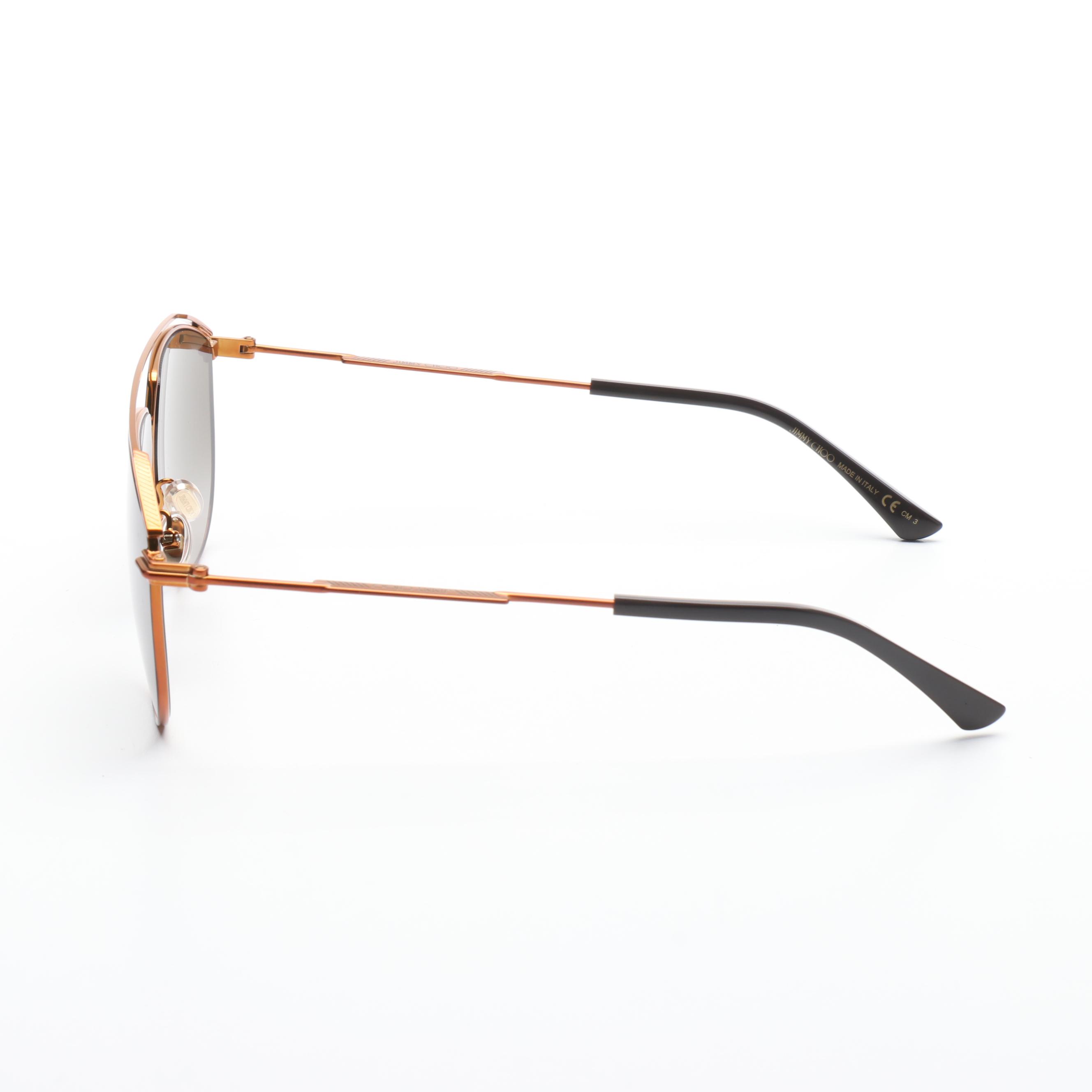 Jimmy Choo Lex Copper Tone Sunglasses with Case EBTH