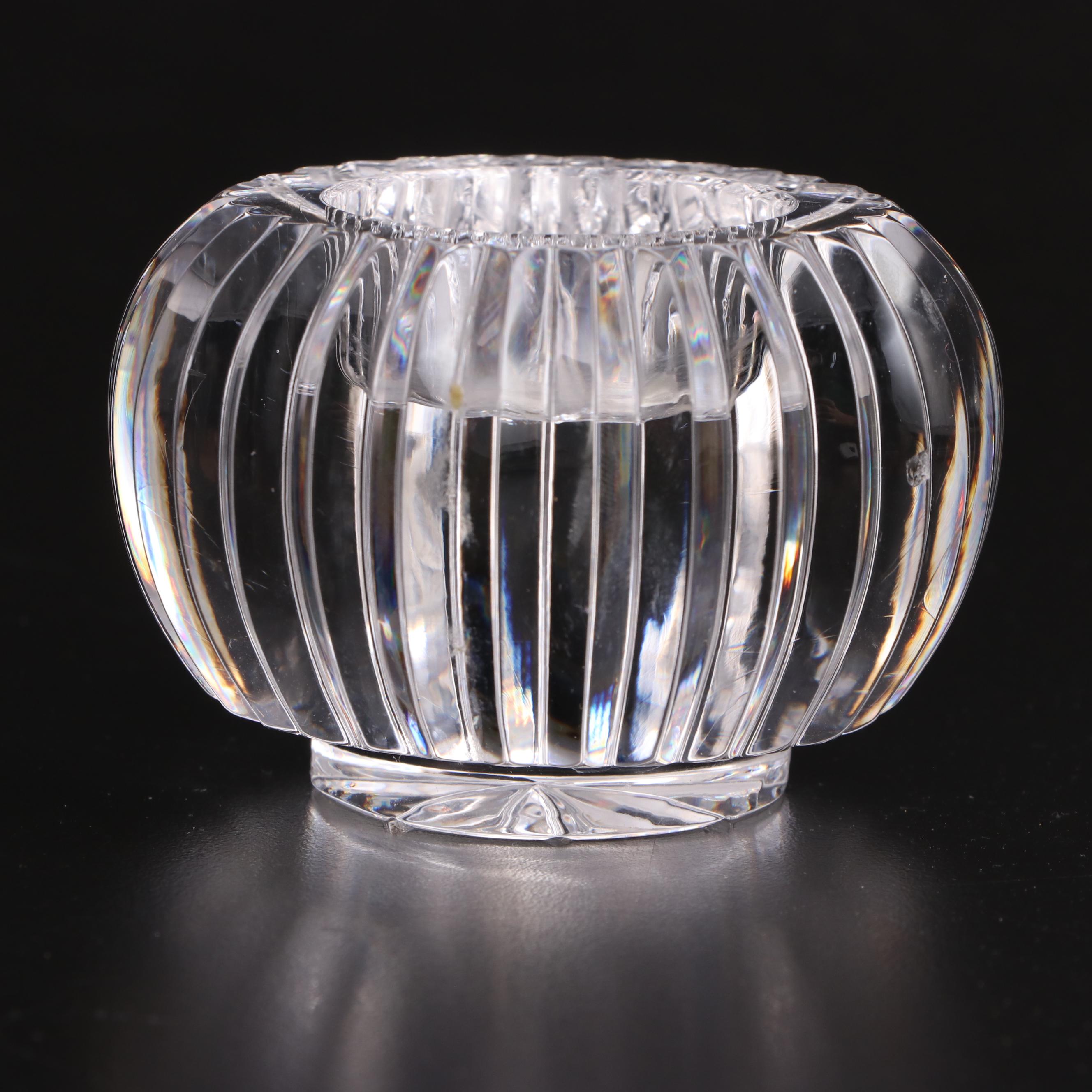 Waterford Crystal "Bethany" Pillar Candle Holder with Other Waterford