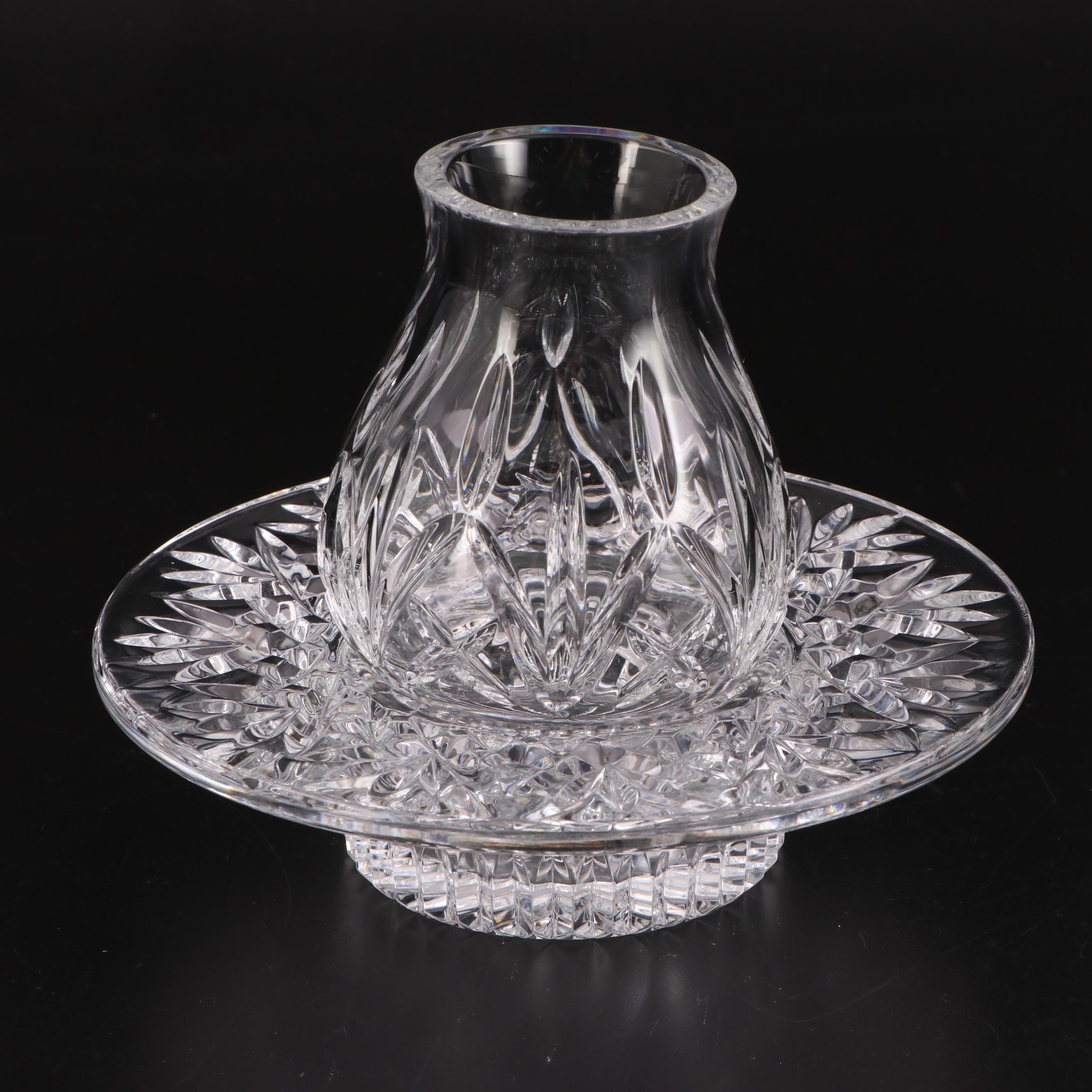 Waterford Crystal "Bethany" Pillar Candle Holder with Other Waterford