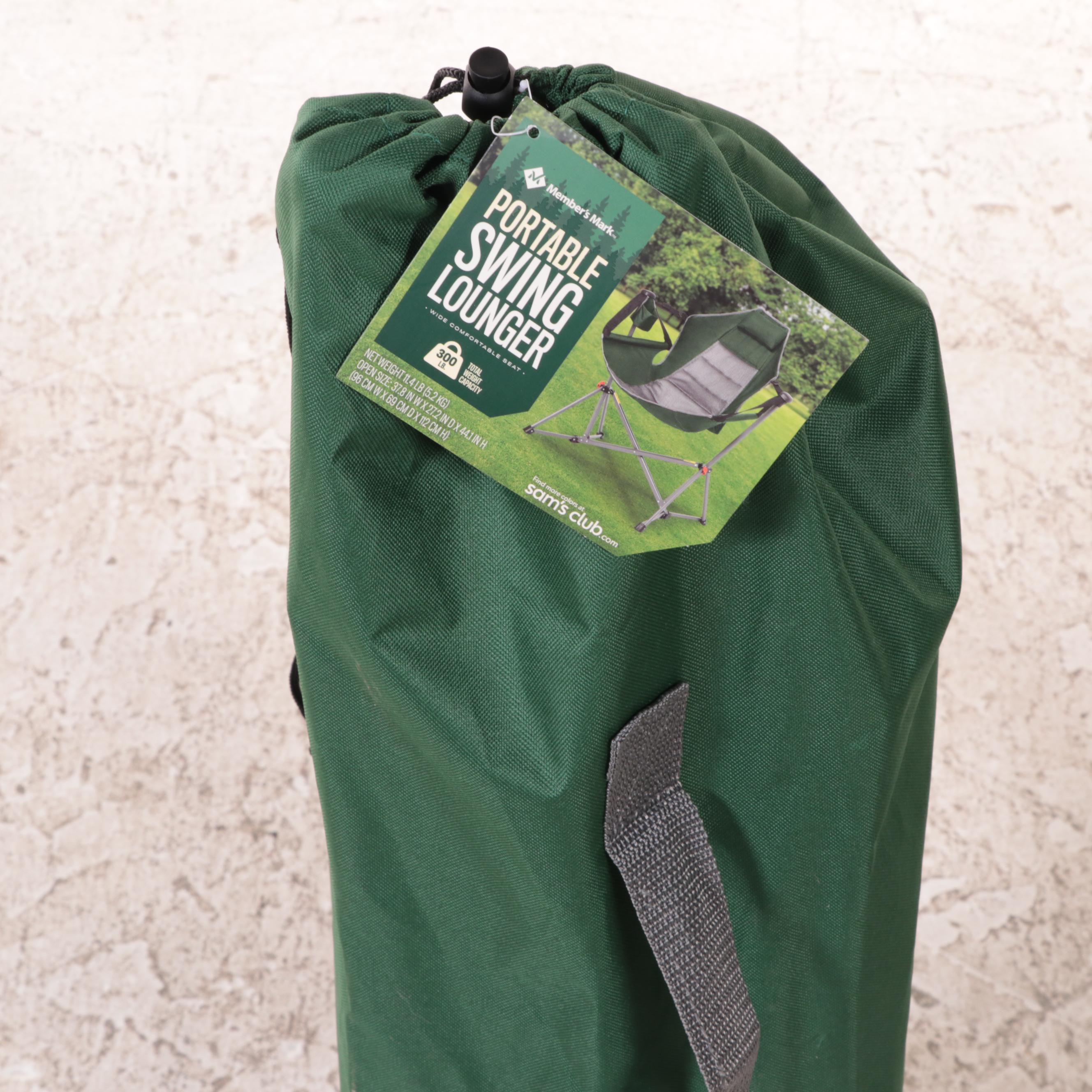Member's Mark Portable Swing Chair Lounger with Carry Bag EBTH