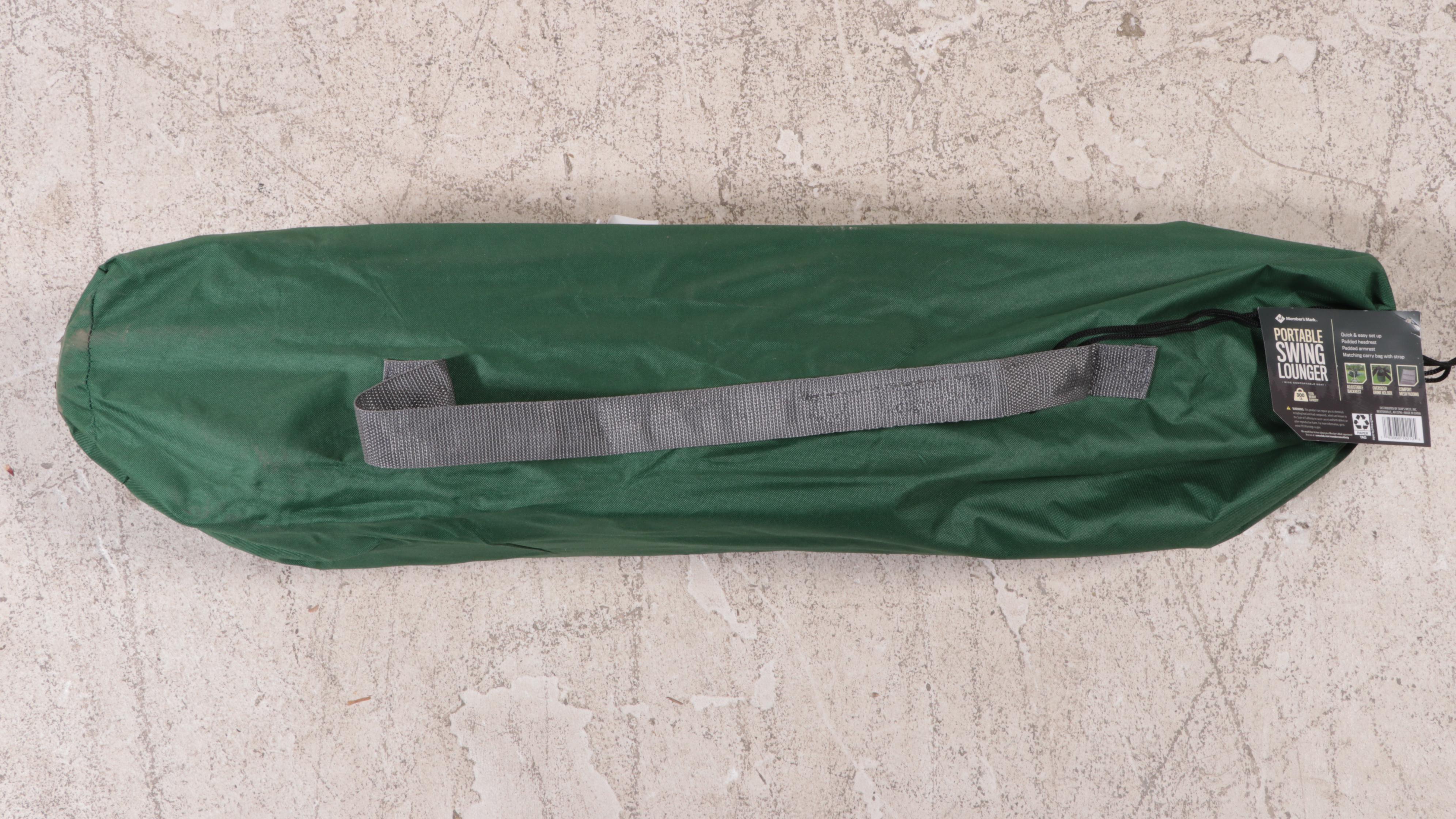 Member's Mark Portable Swing Chair Lounger with Carry Bag EBTH