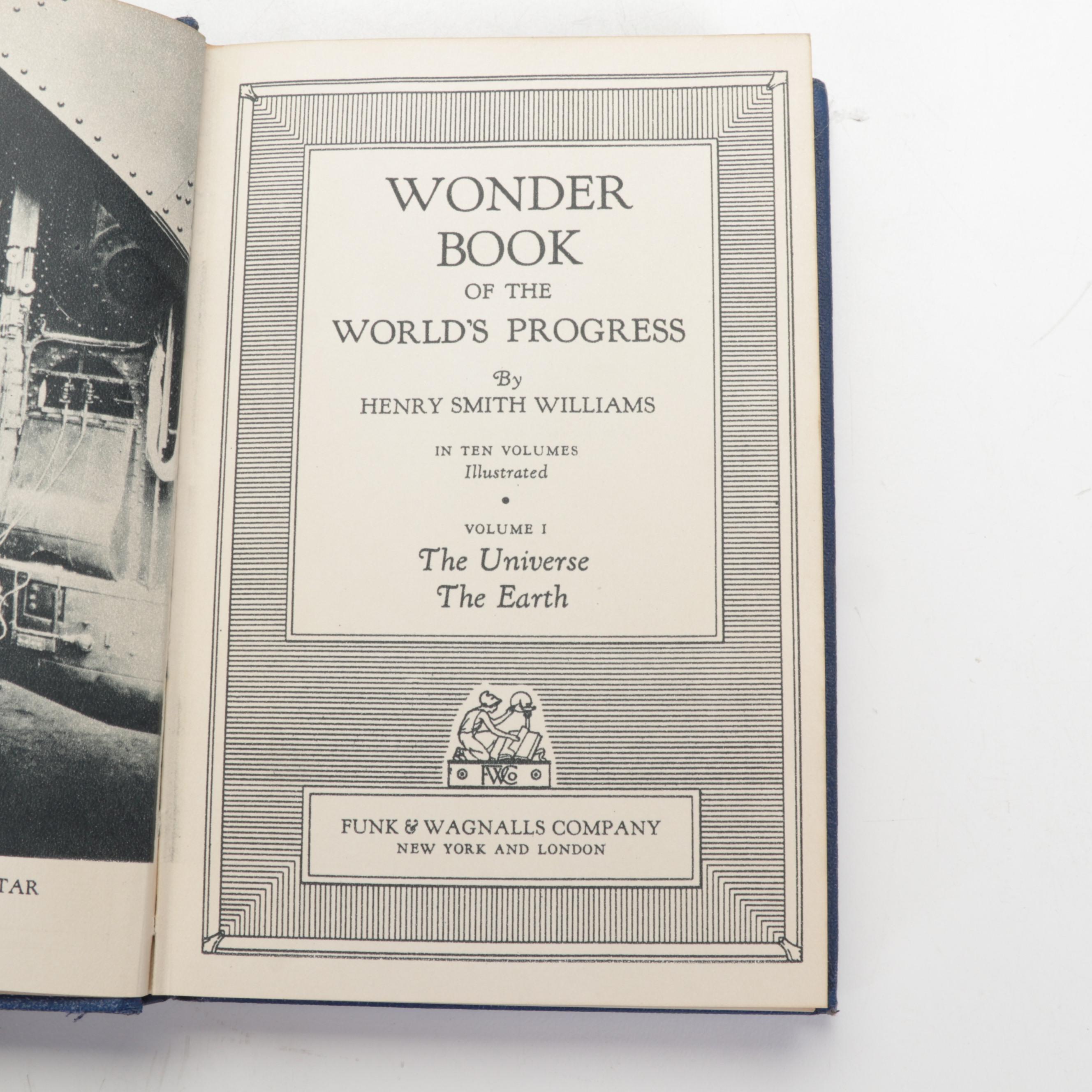 "Wonder Book of the World's Progress" Set With Other American History