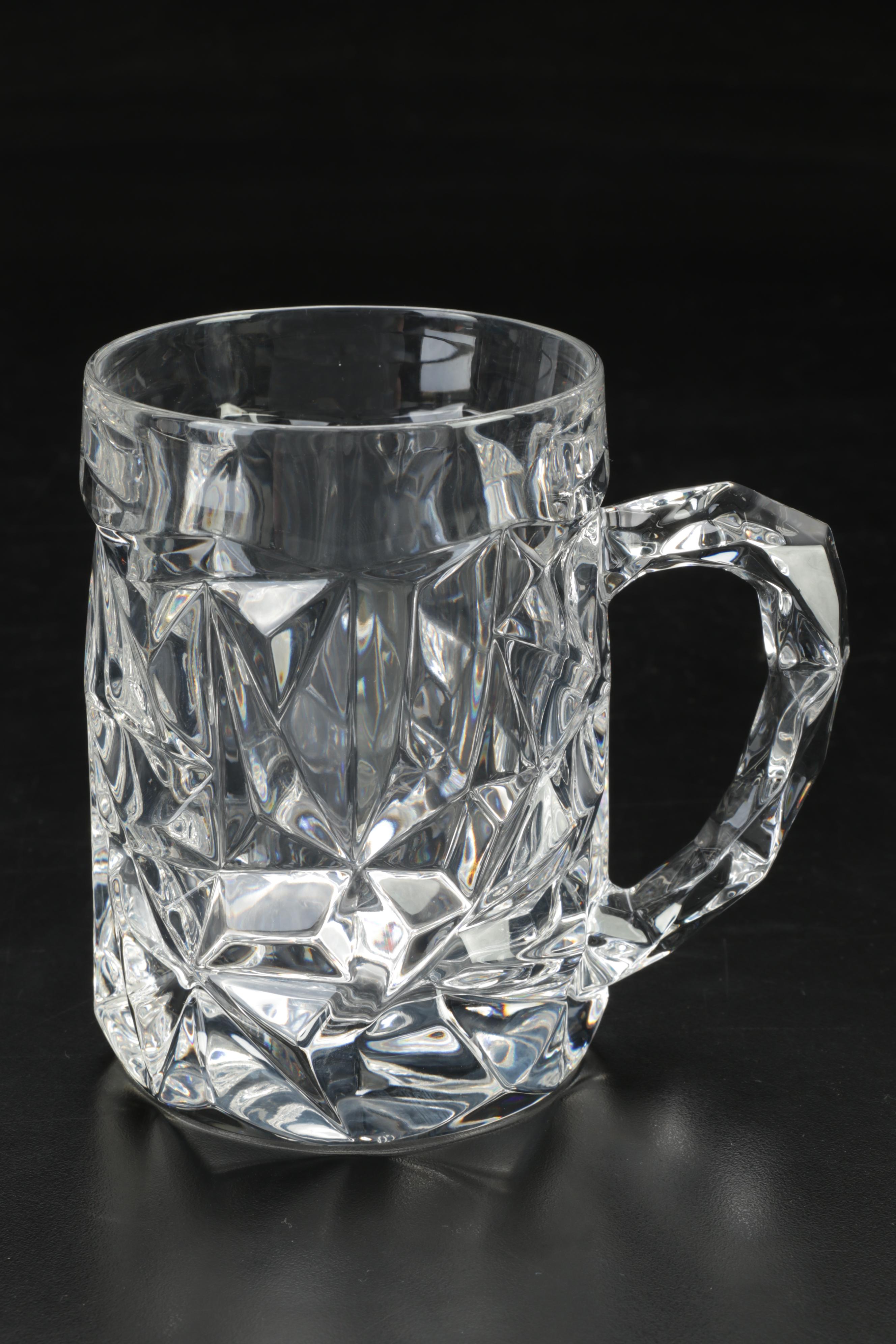 Tiffany & Co. Crystal "Rock Cut" Beer Mugs EBTH