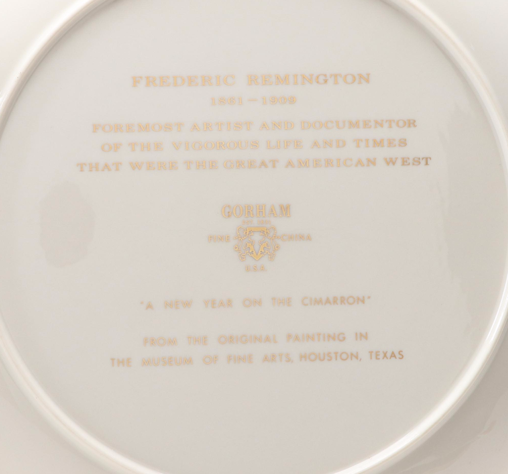Gorham Frederic Remington Porcelain Collector Plates, 1970s EBTH