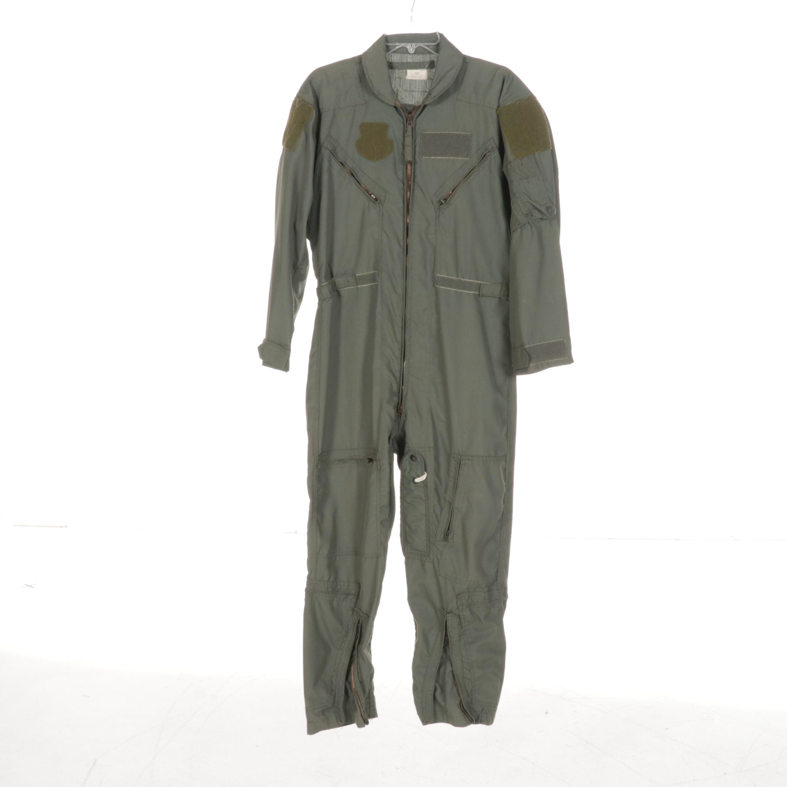 Men's United States Air Force Flight Suit With Bomber Jacket and Helmet