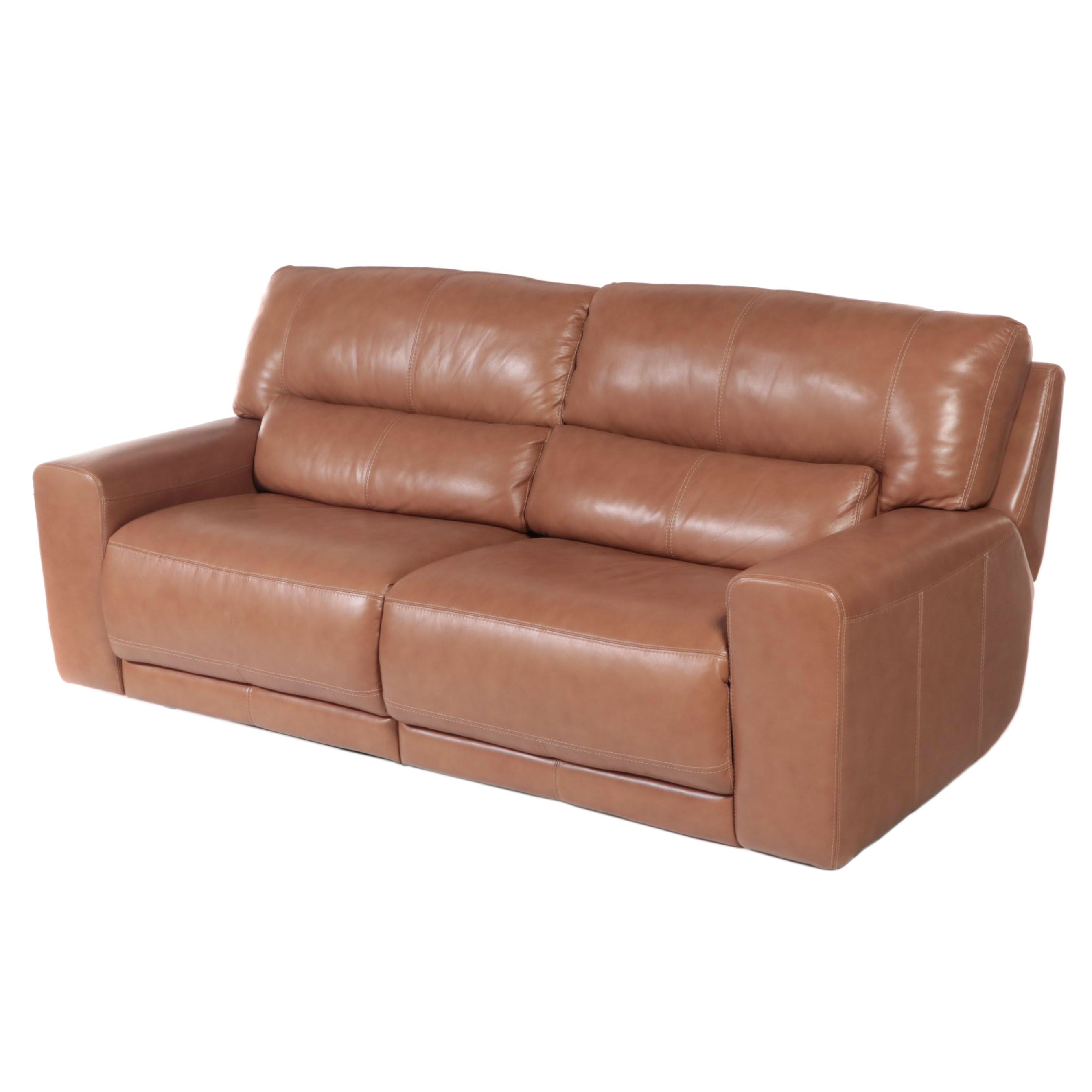 Chateau D'ax Leather DualReclining Sofa EBTH