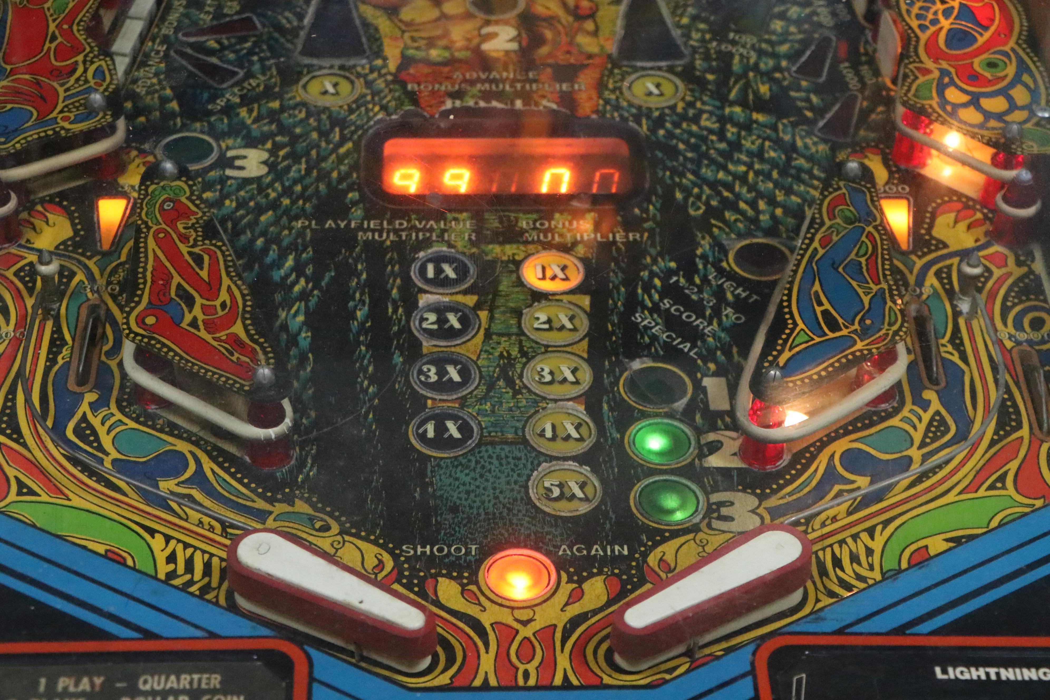Stern Lightning Pinball Machine EBTH