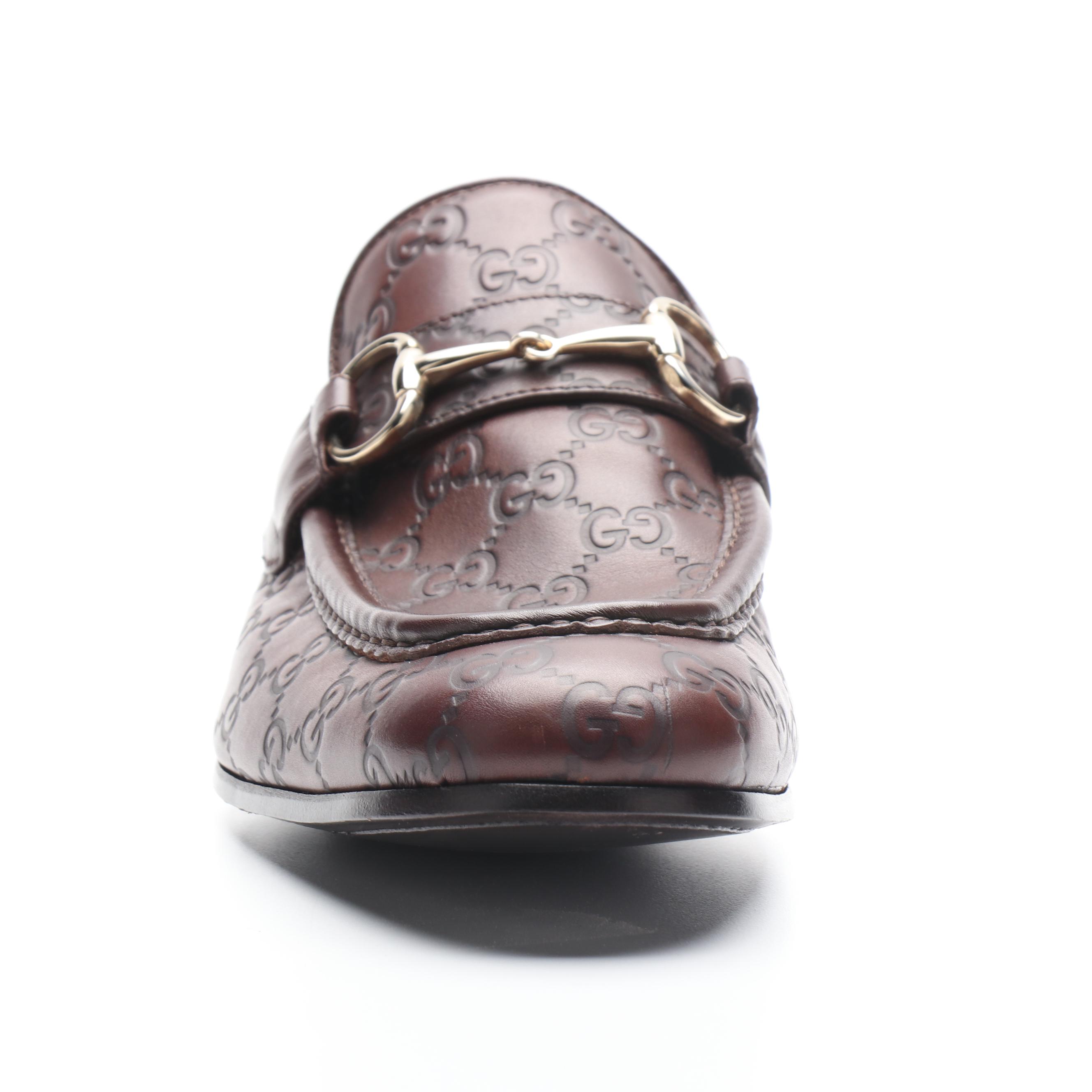 Men's Gucci Horsebit Loafers in Guccissima Calfskin Leather with Box EBTH