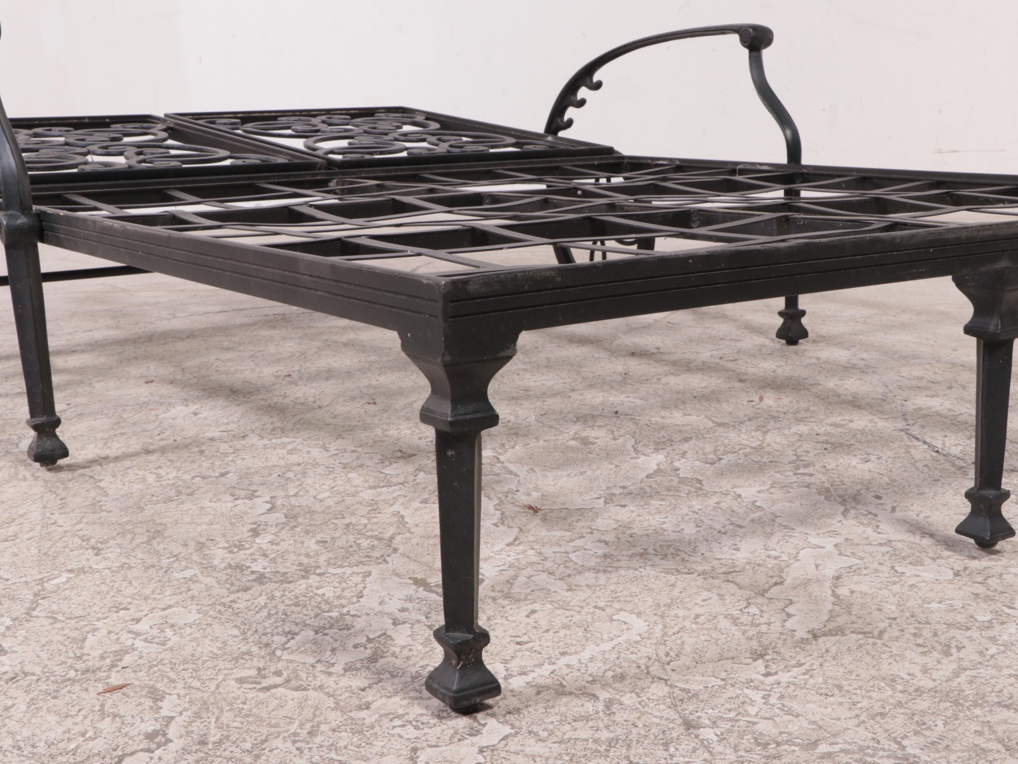 Ballard Designs "Amalfi" Double Chaise Patio Lounger with Cushions EBTH