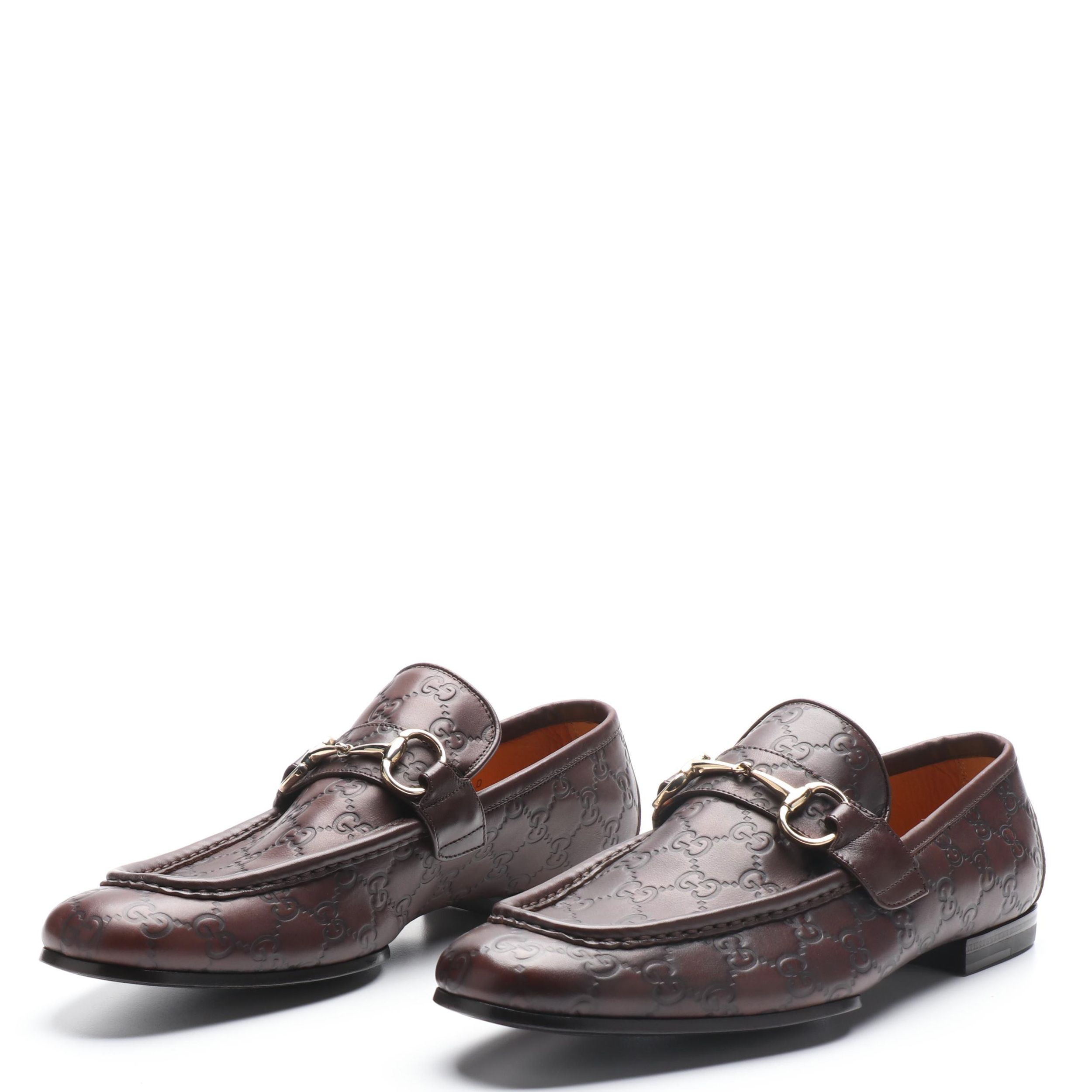 Men's Gucci Horsebit Loafers in Guccissima Calfskin Leather with Box EBTH