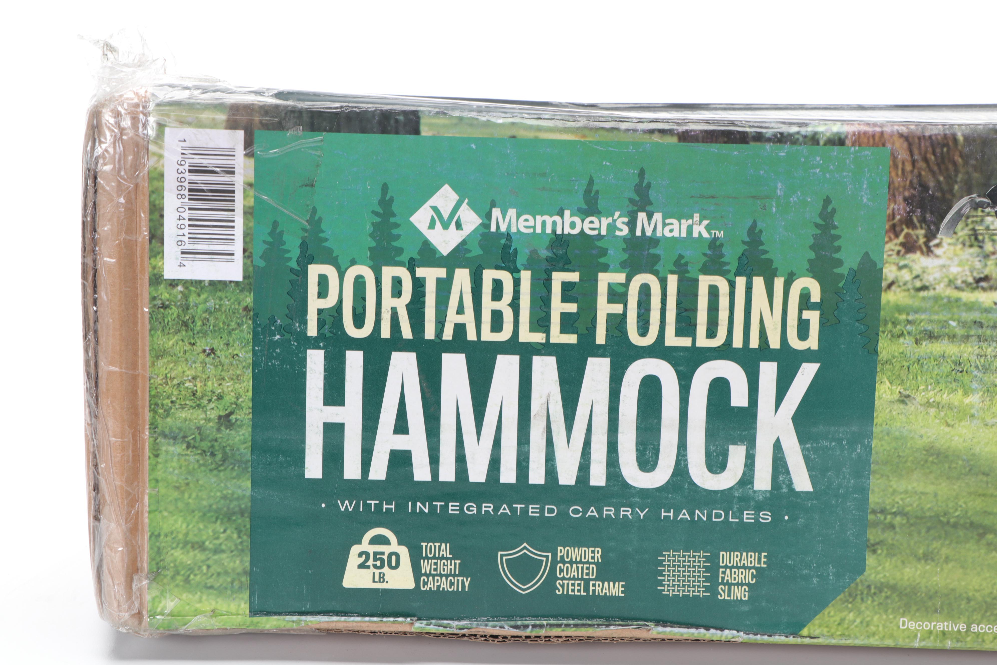 Member's Mark Portable Folding Hammock with Integrated Carry Handles EBTH