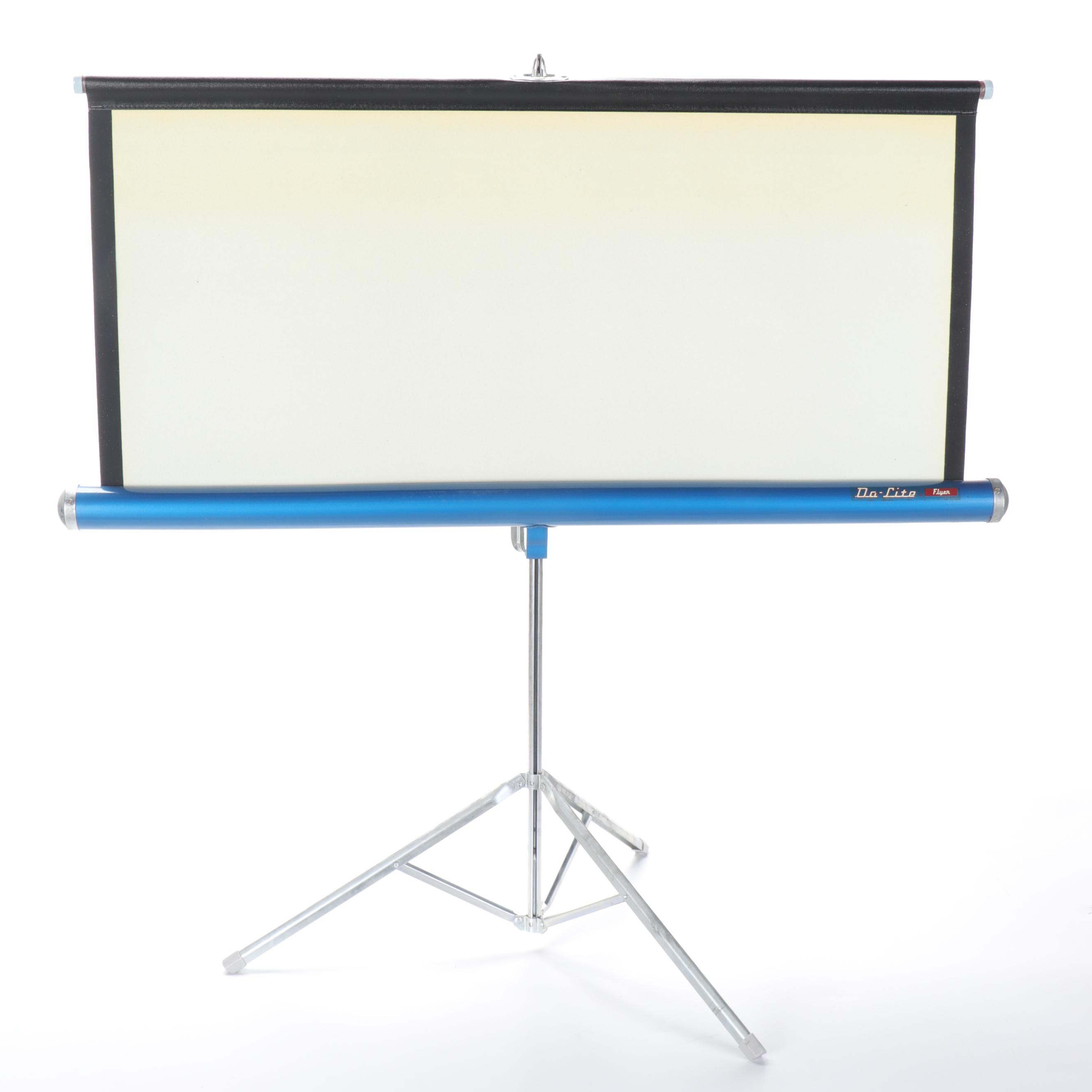 Keystone K511 Automatic Slide Projector, DaLite Projection Screen and