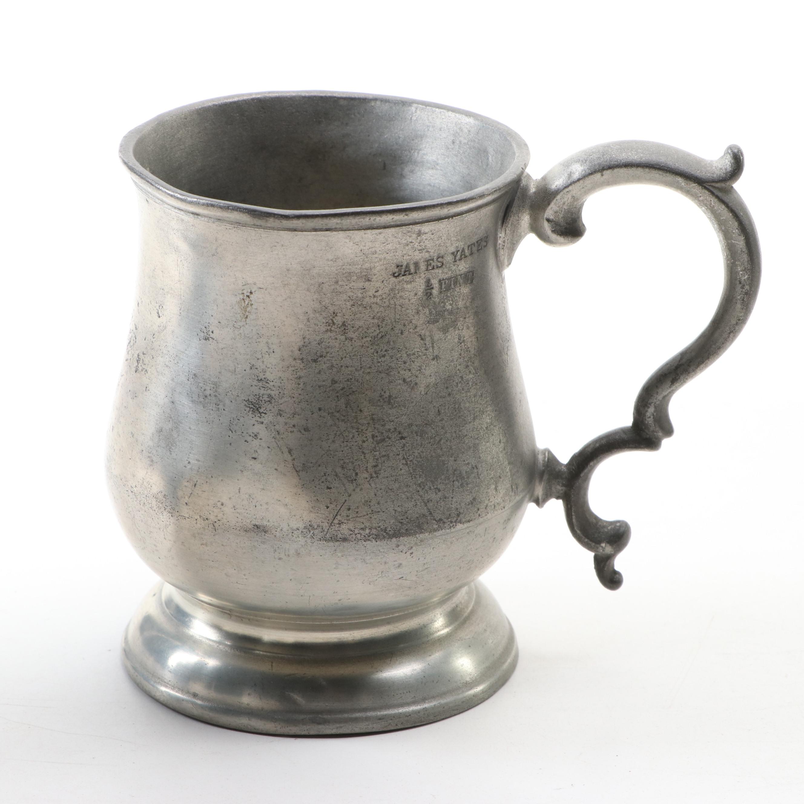 James Yates Pewter Half Pint, Cosi Tabellini Pewter Oval Bowl and Other