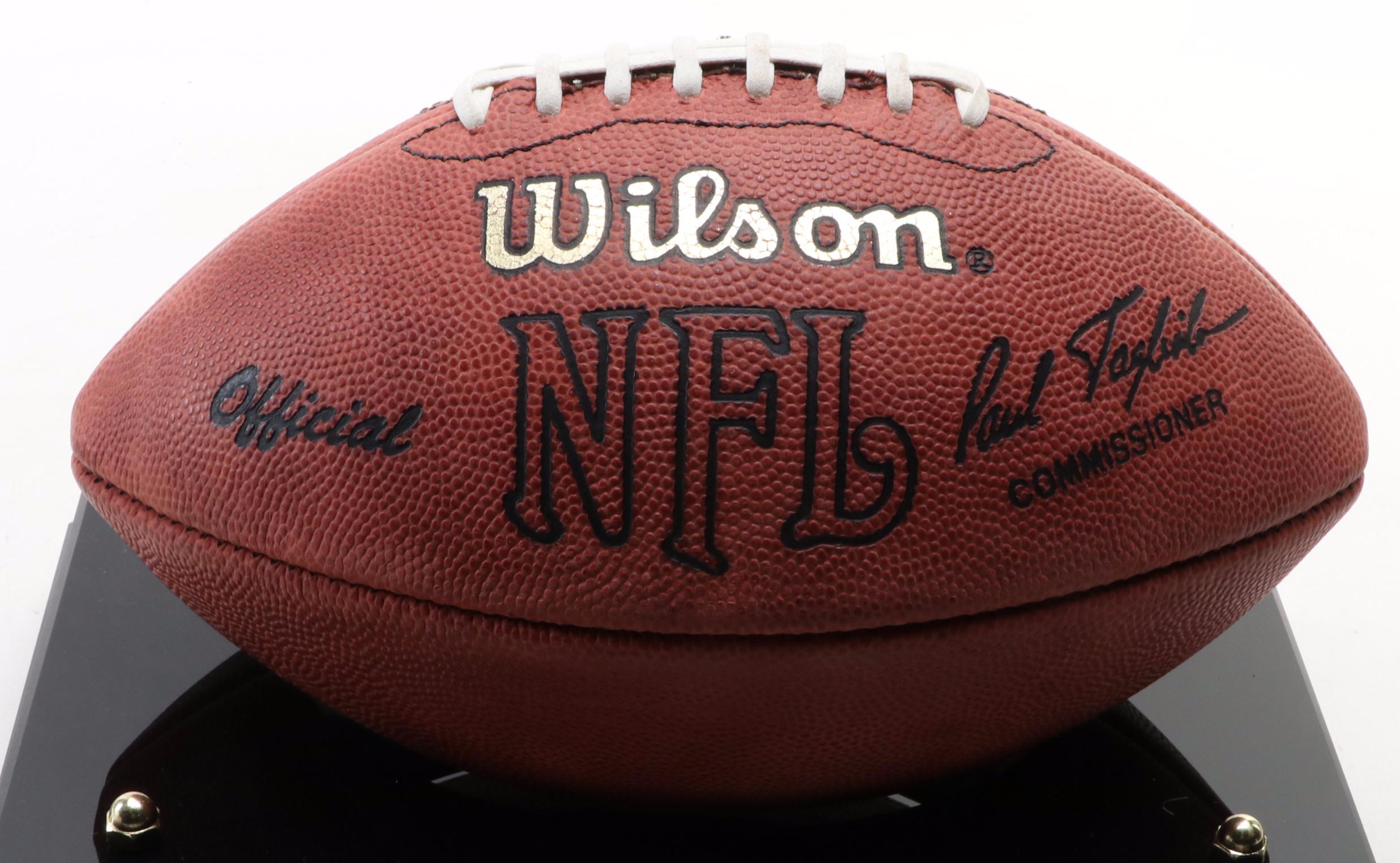 Washington Redskins Joe Theismann 7 Signed Wilson Football in Display Case EBTH