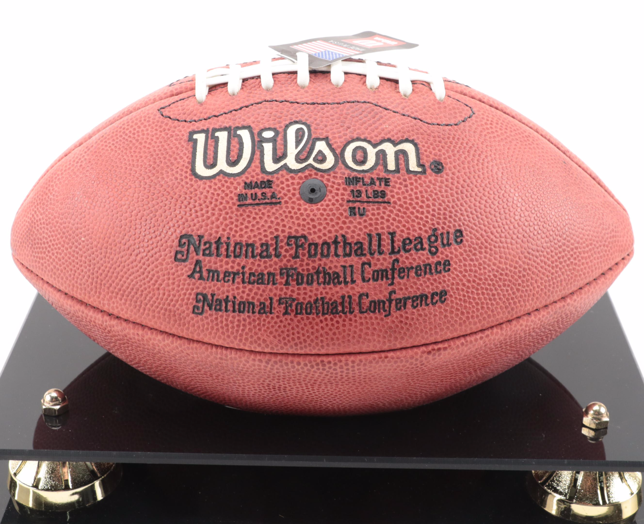 Pittsburgh Steelers Terry Bradshaw Signed Wilson Football in Display