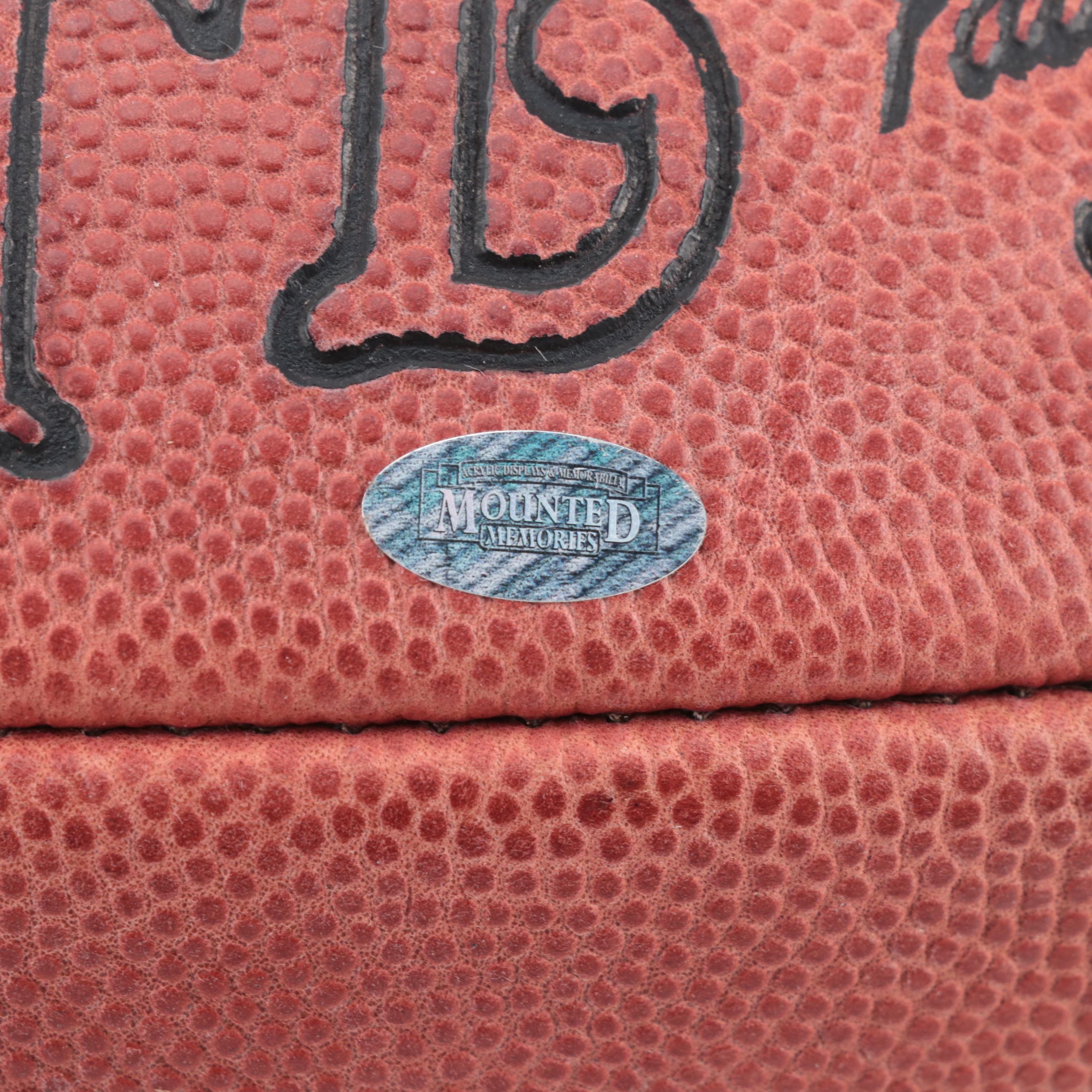 Pittsburgh Steelers Terry Bradshaw Signed Wilson Football in Display