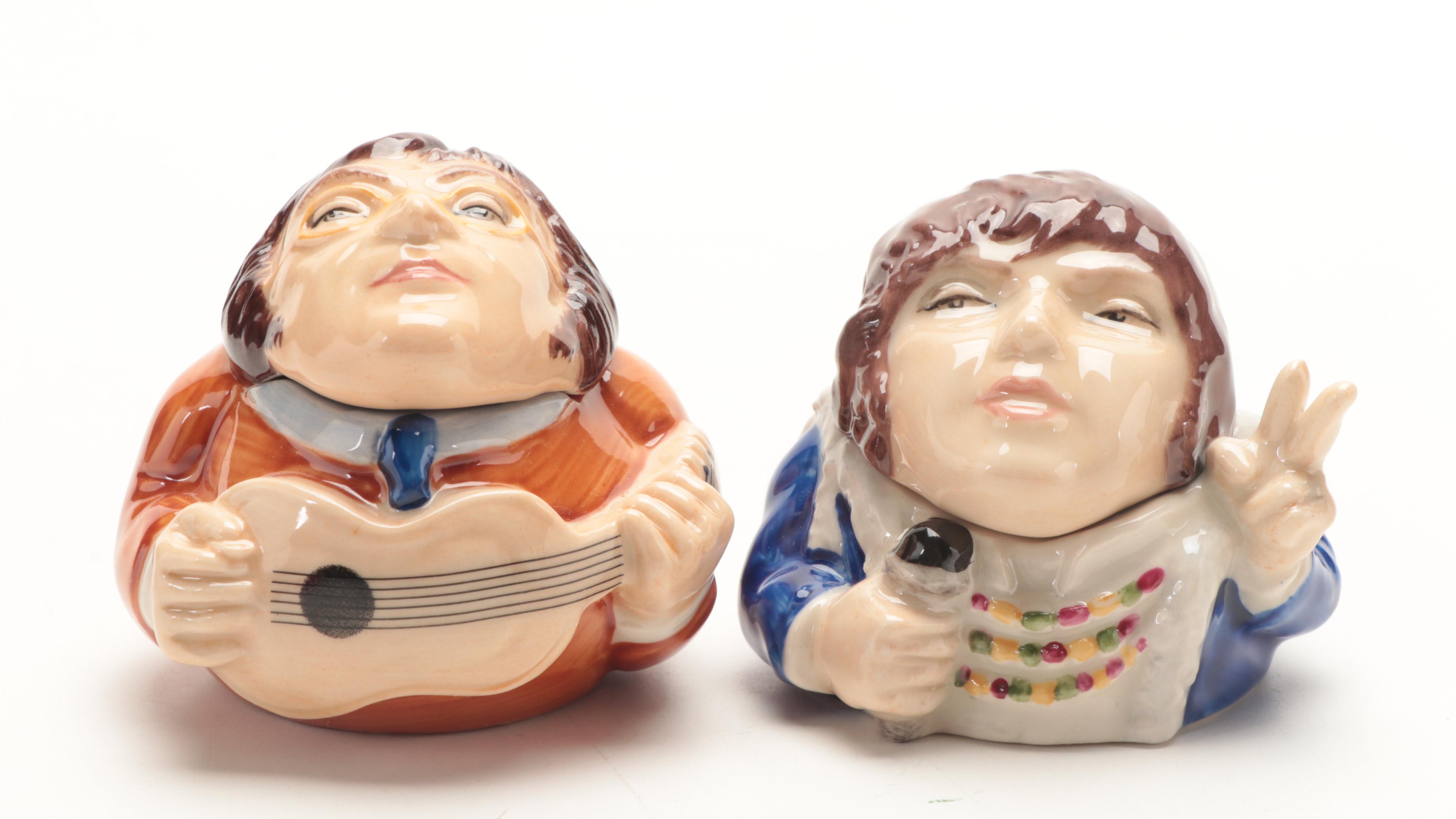 Kevin Francis Ceramic Beatles Face Pots EBTH