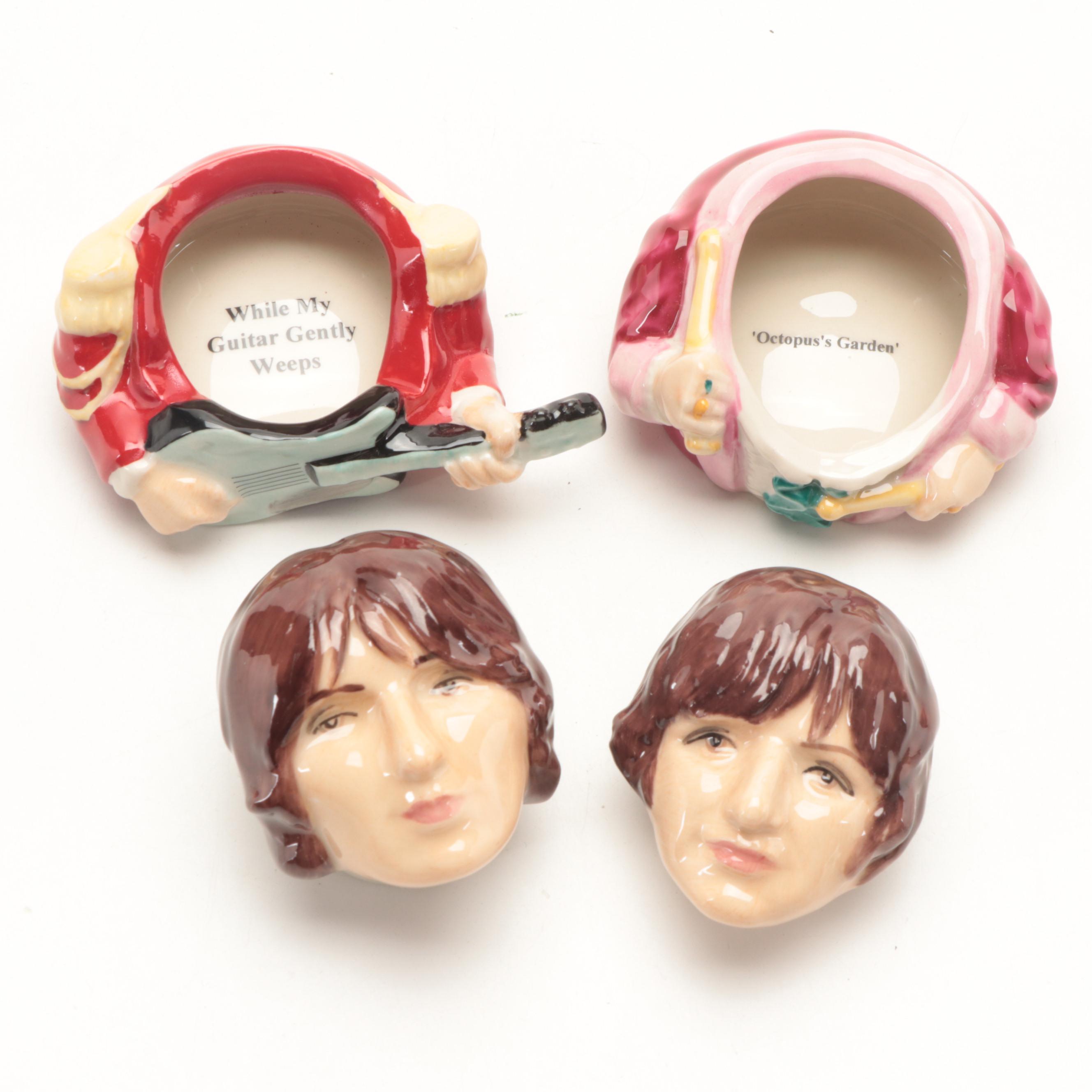 Kevin Francis Ceramic Beatles Face Pots EBTH