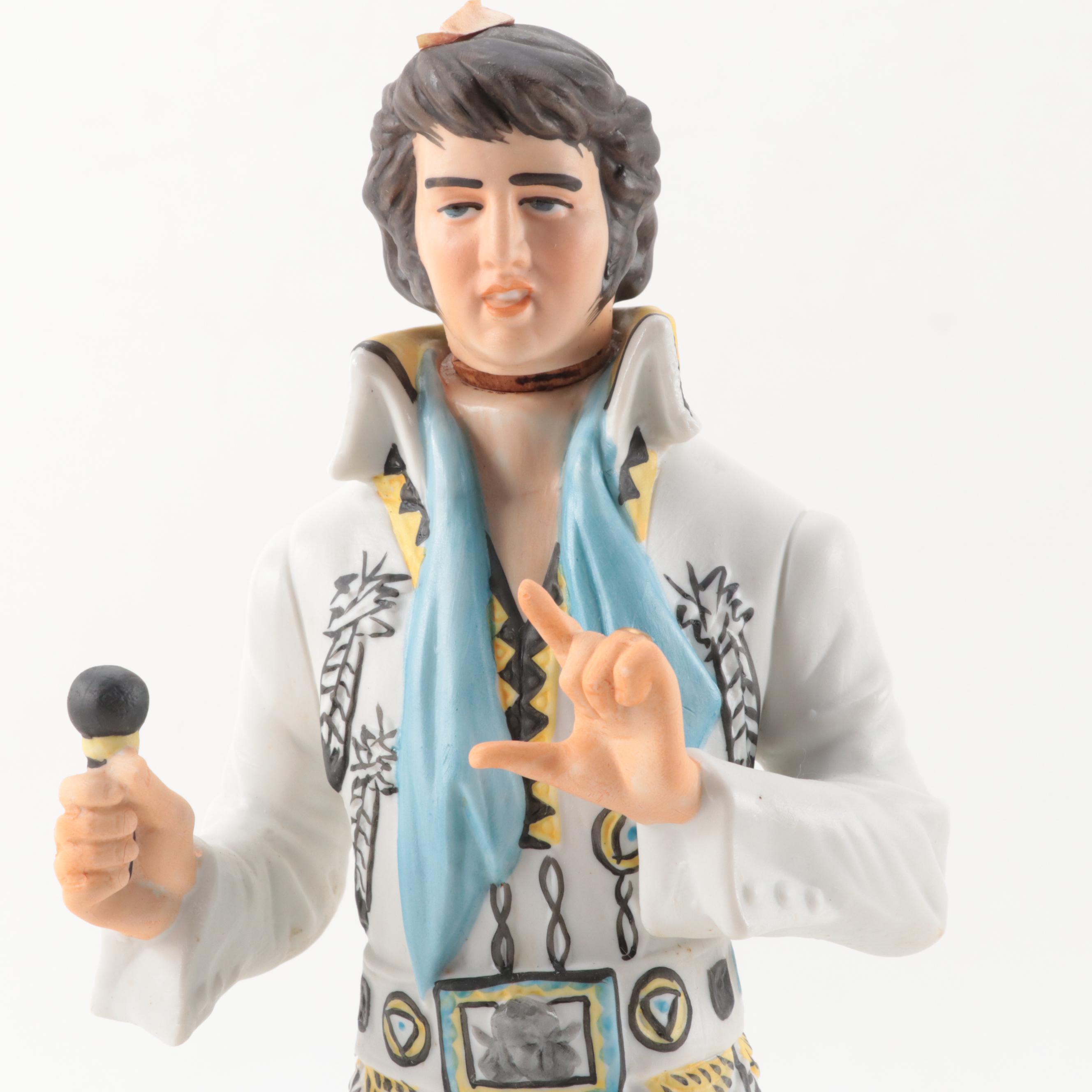 McCormick Ceramic Sincerely Elvis Musical Decanter, 1977 EBTH
