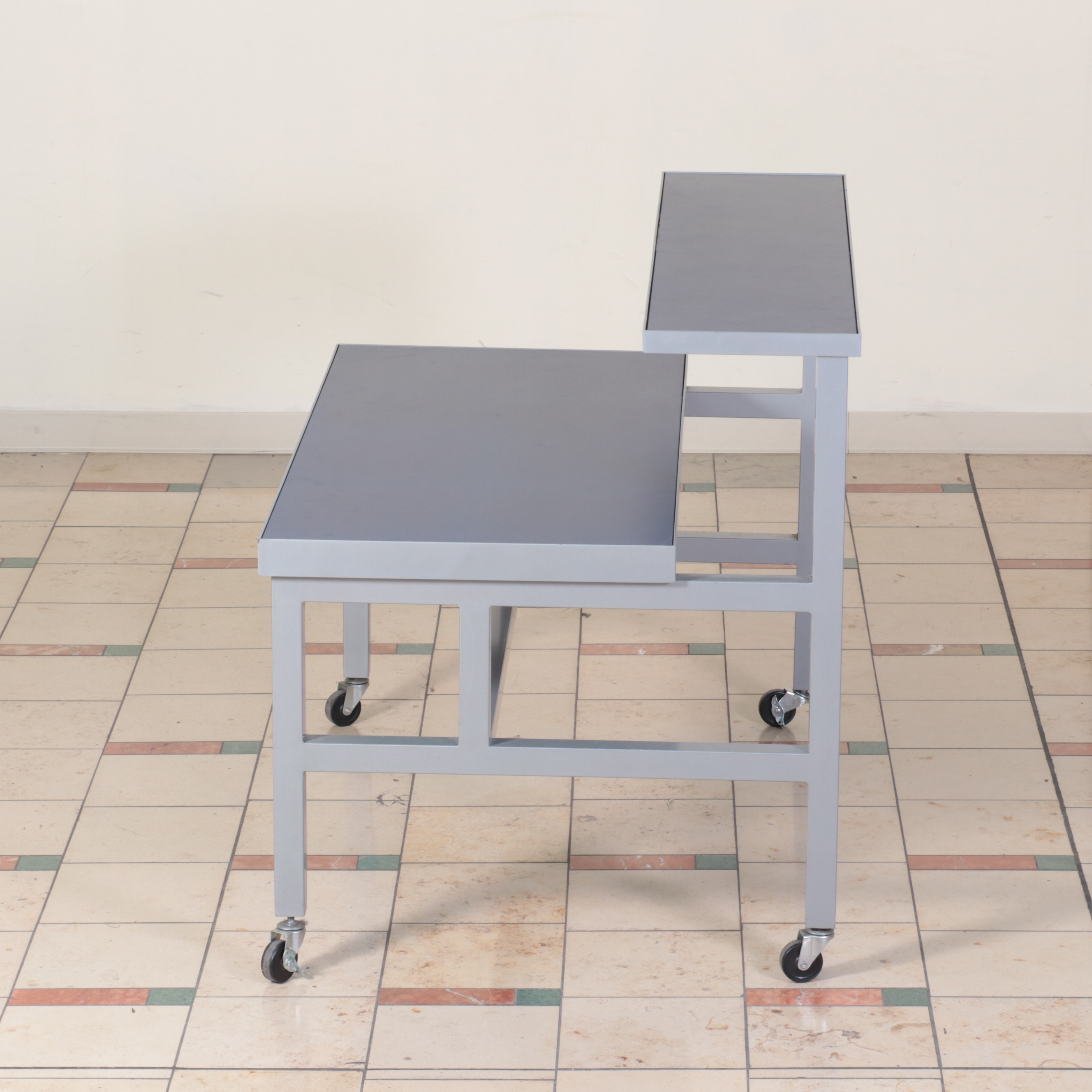 Mobile 2 Tiered Display Table and Nesting Table EBTH