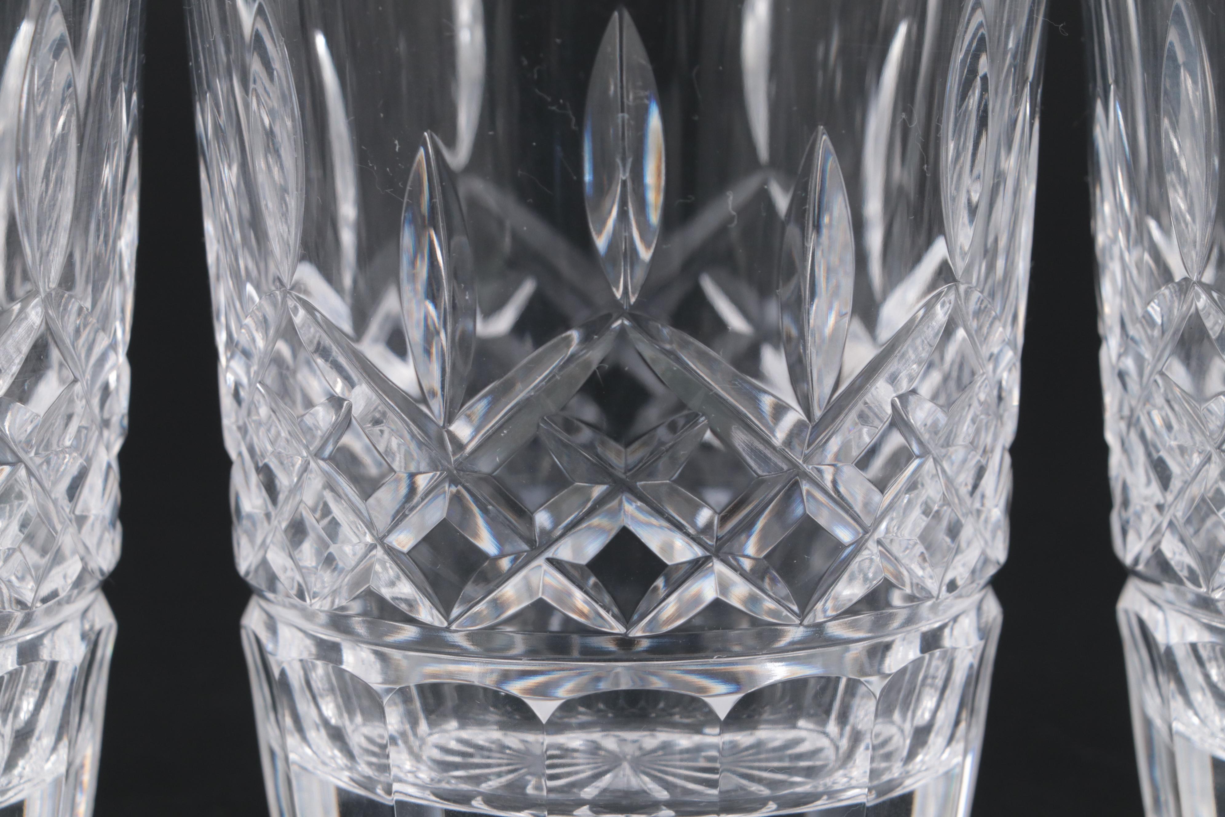 Waterford Crystal "Lismore" Double Old Fashioned Glasses EBTH