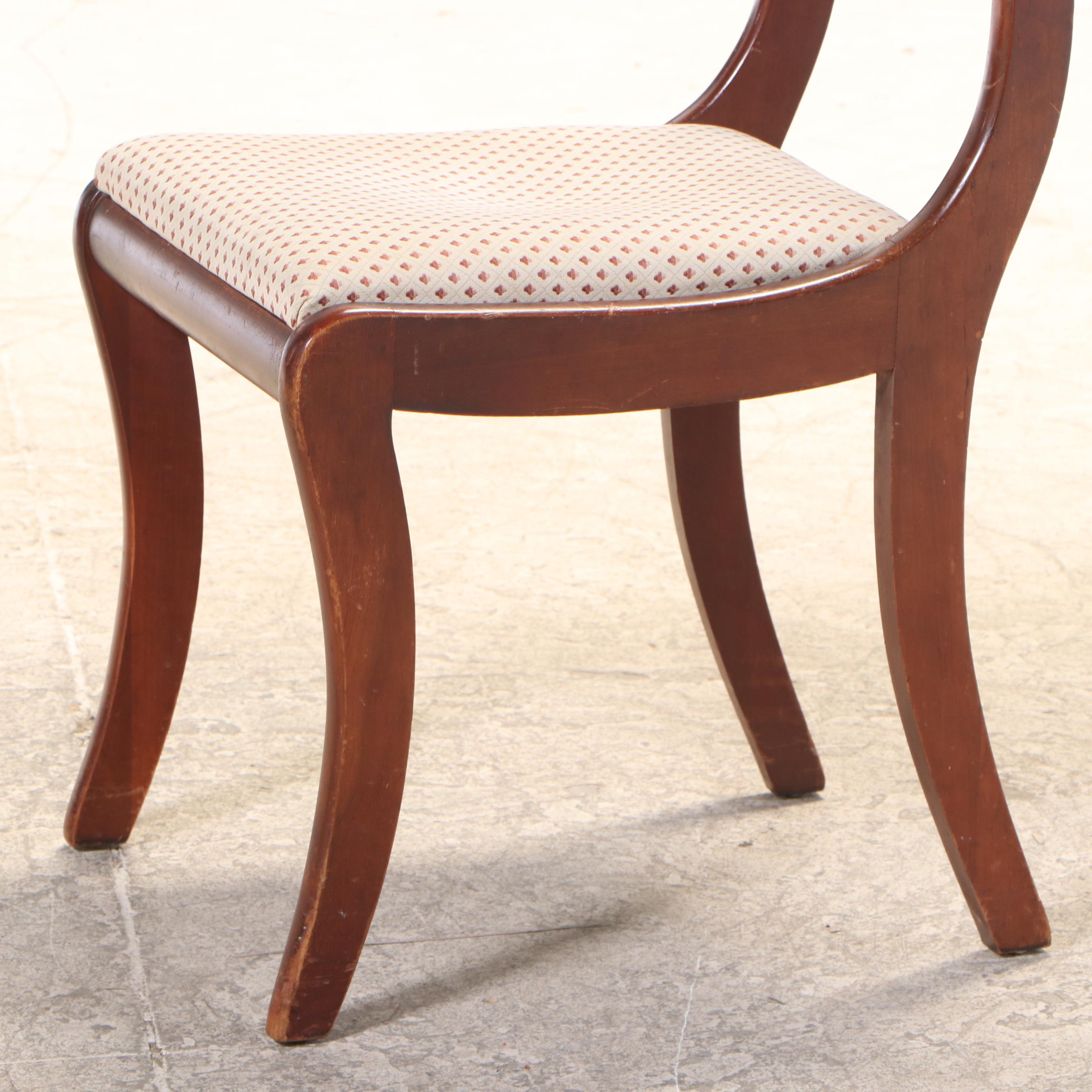 Willett "Wildwood Cherry" Double Pedestal Table with RoseCarved Side