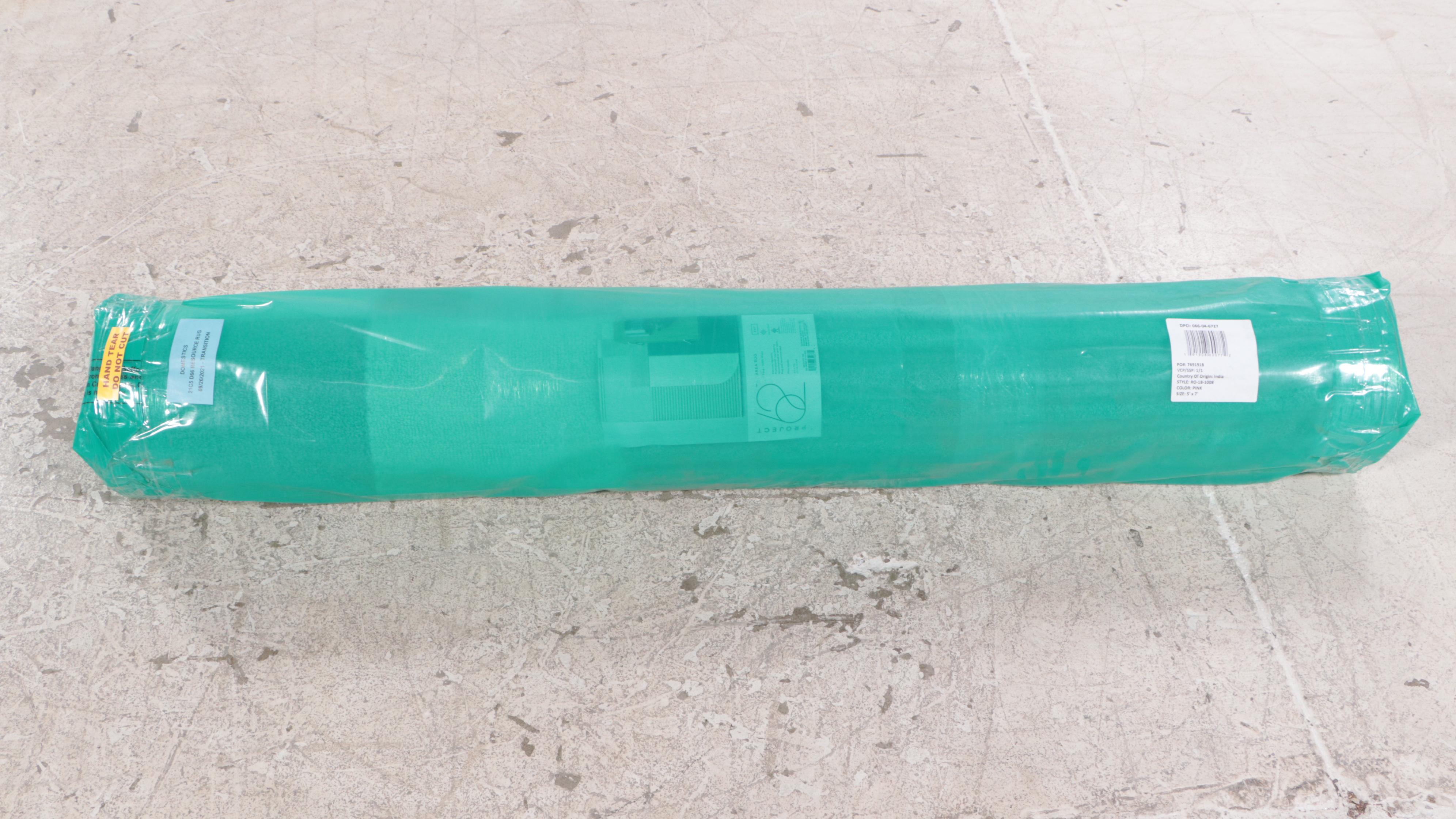 5' x 7' Project 62 Hand Tufted Modernist Color Blocked Area Rug EBTH