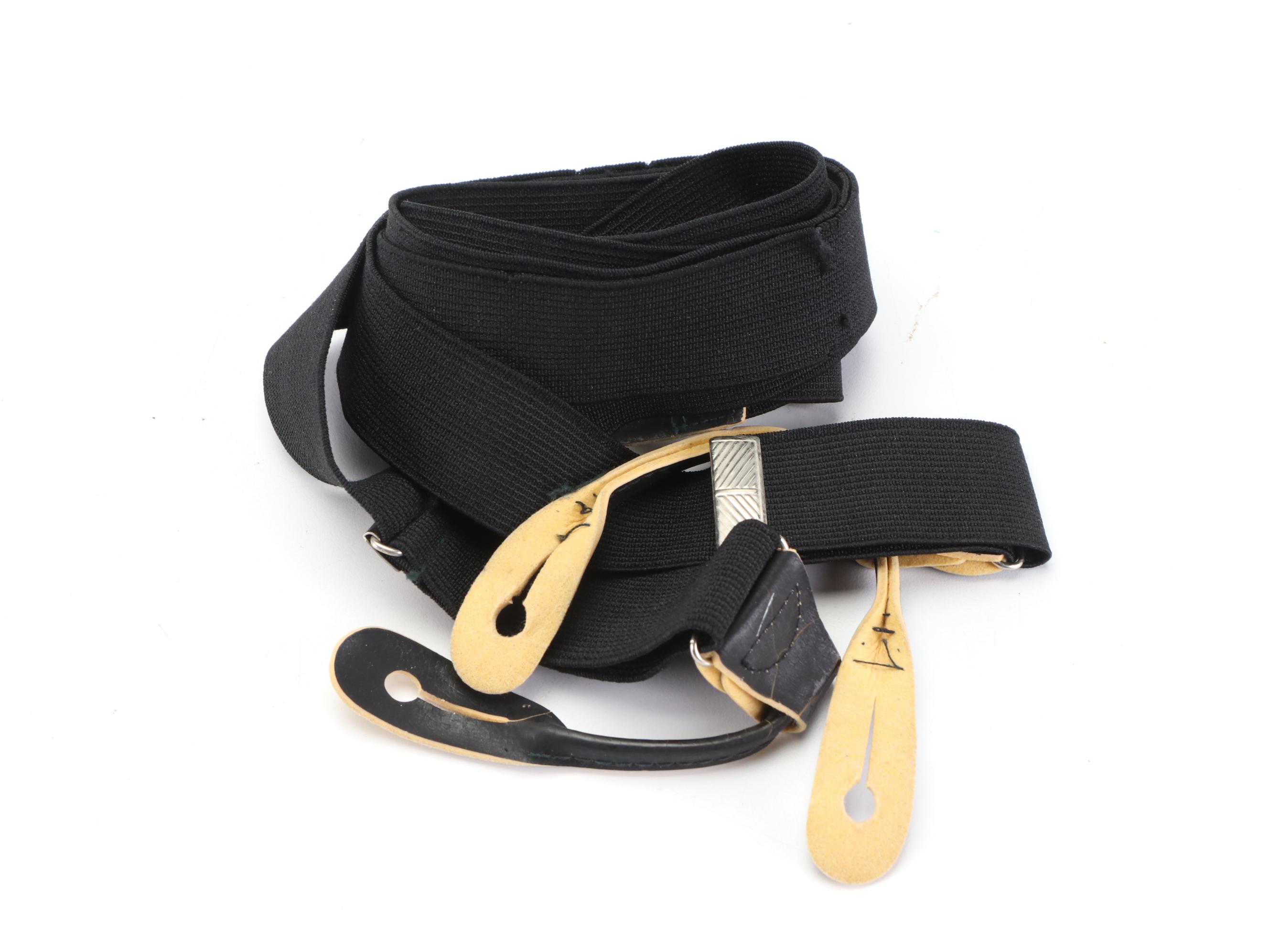 Needlepoint Cityscape Motif Cummerbund with Suspenders EBTH