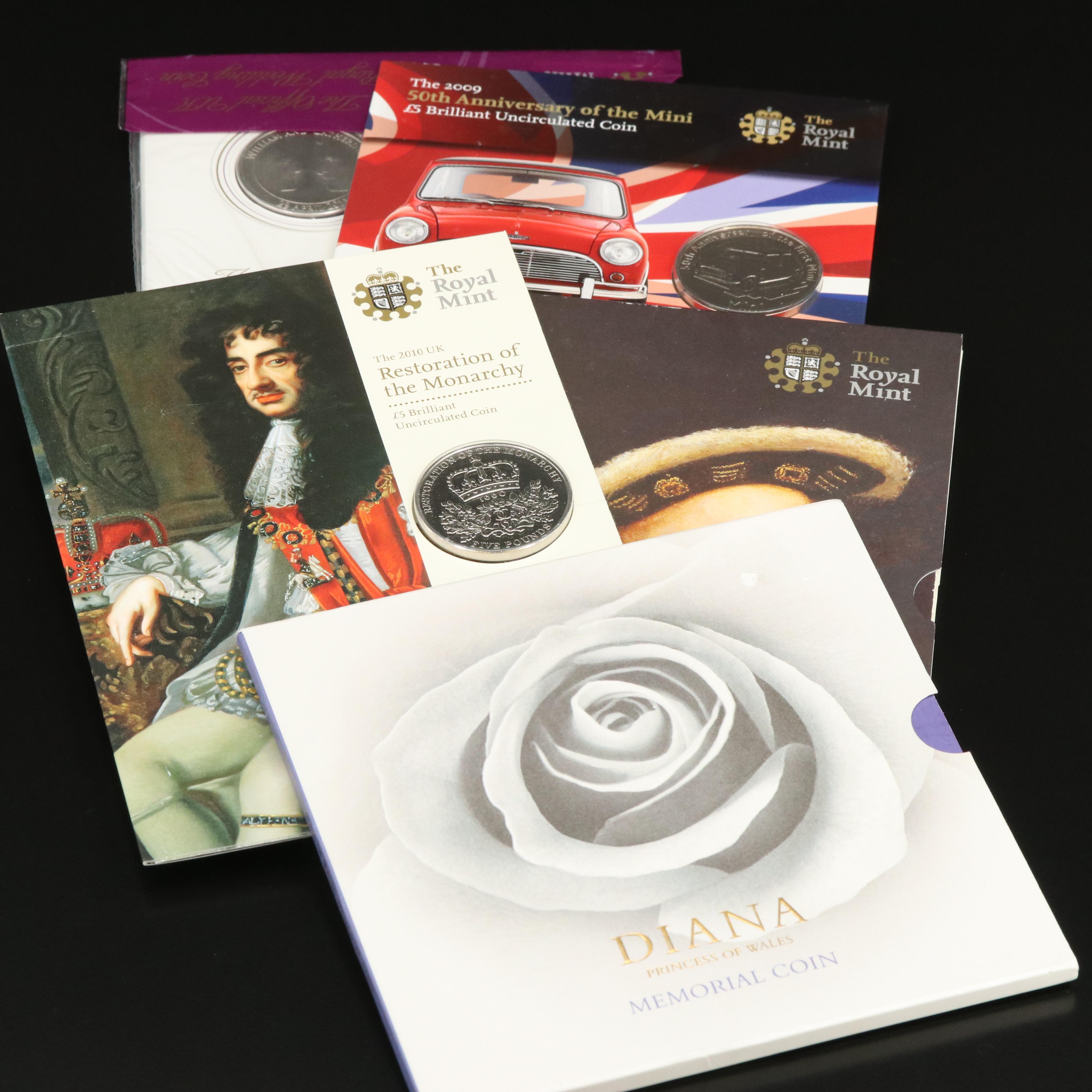 Five Great Britain Commemorative Coins | EBTH