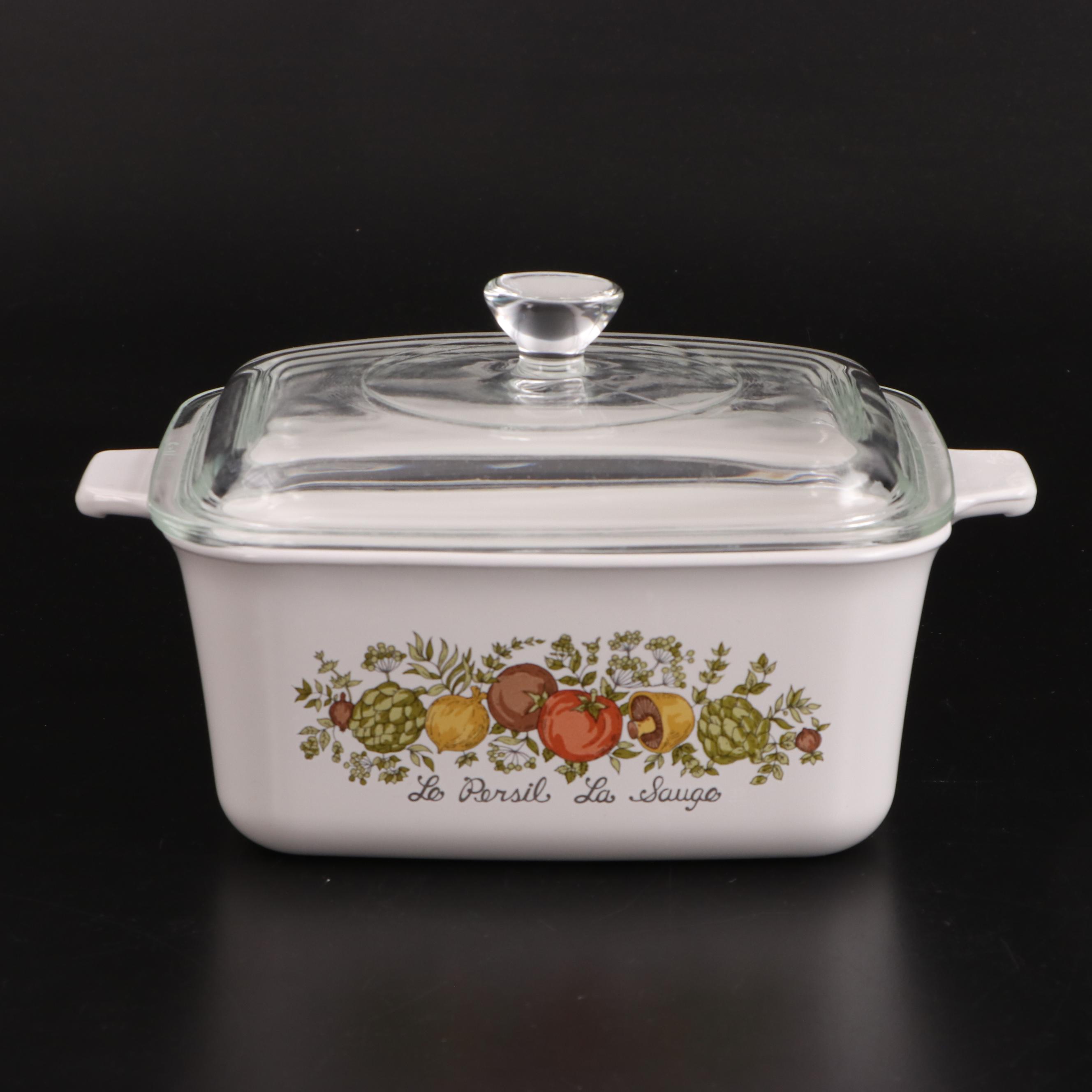 CorningWare "Spice of Life" Glass Cookware, 1972 1988 EBTH