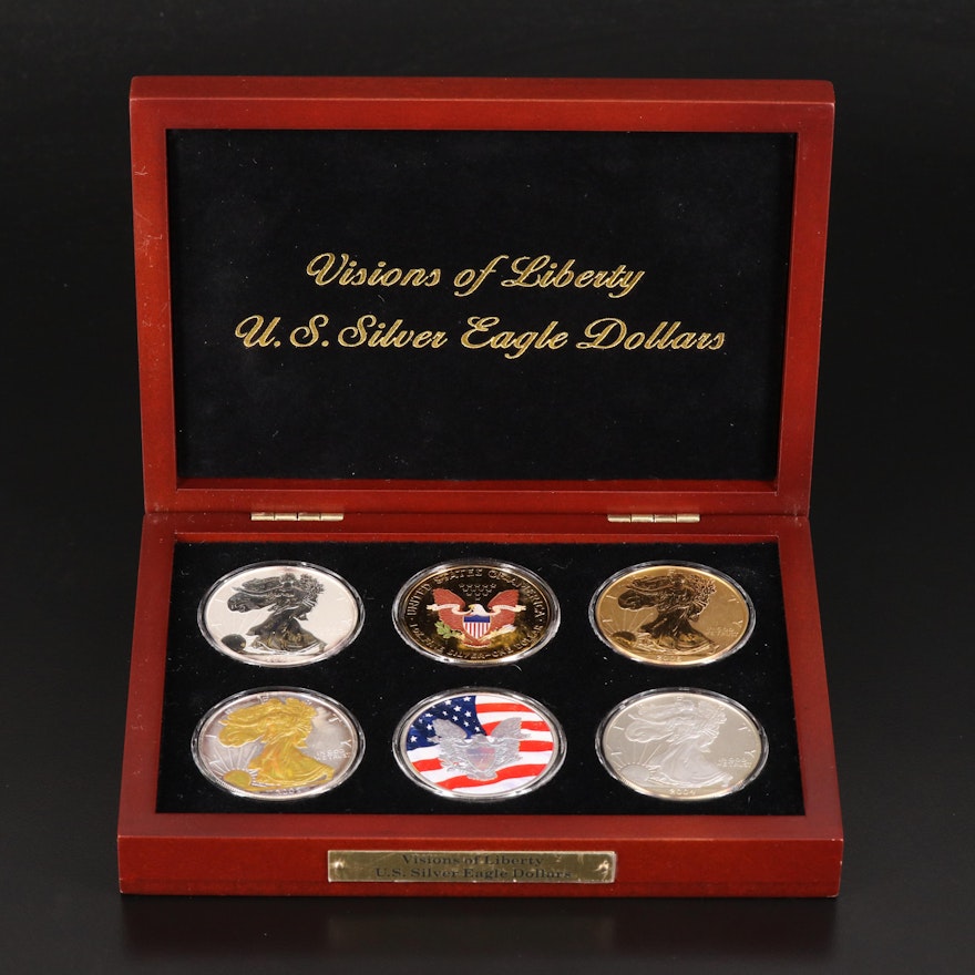 "Visions of Liberty - U.S. Silver Eagle Dollars" Coin Set
