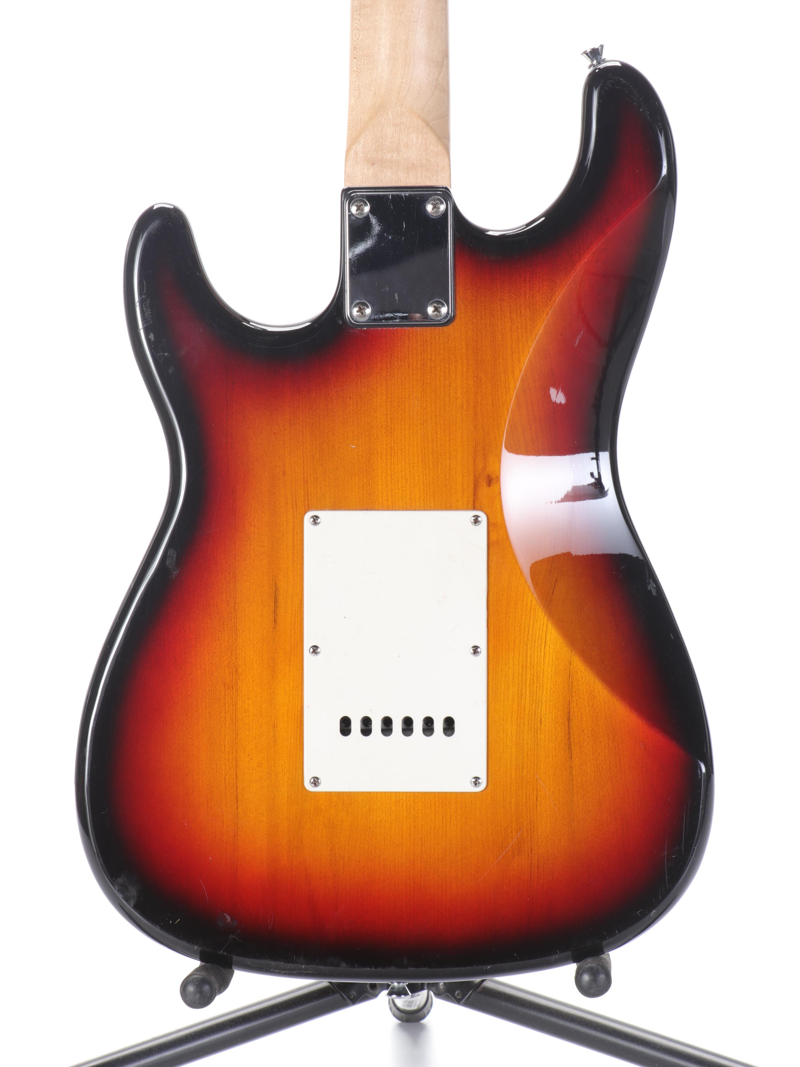 Excel Sunburst Electric Solid Body Guitar EBTH