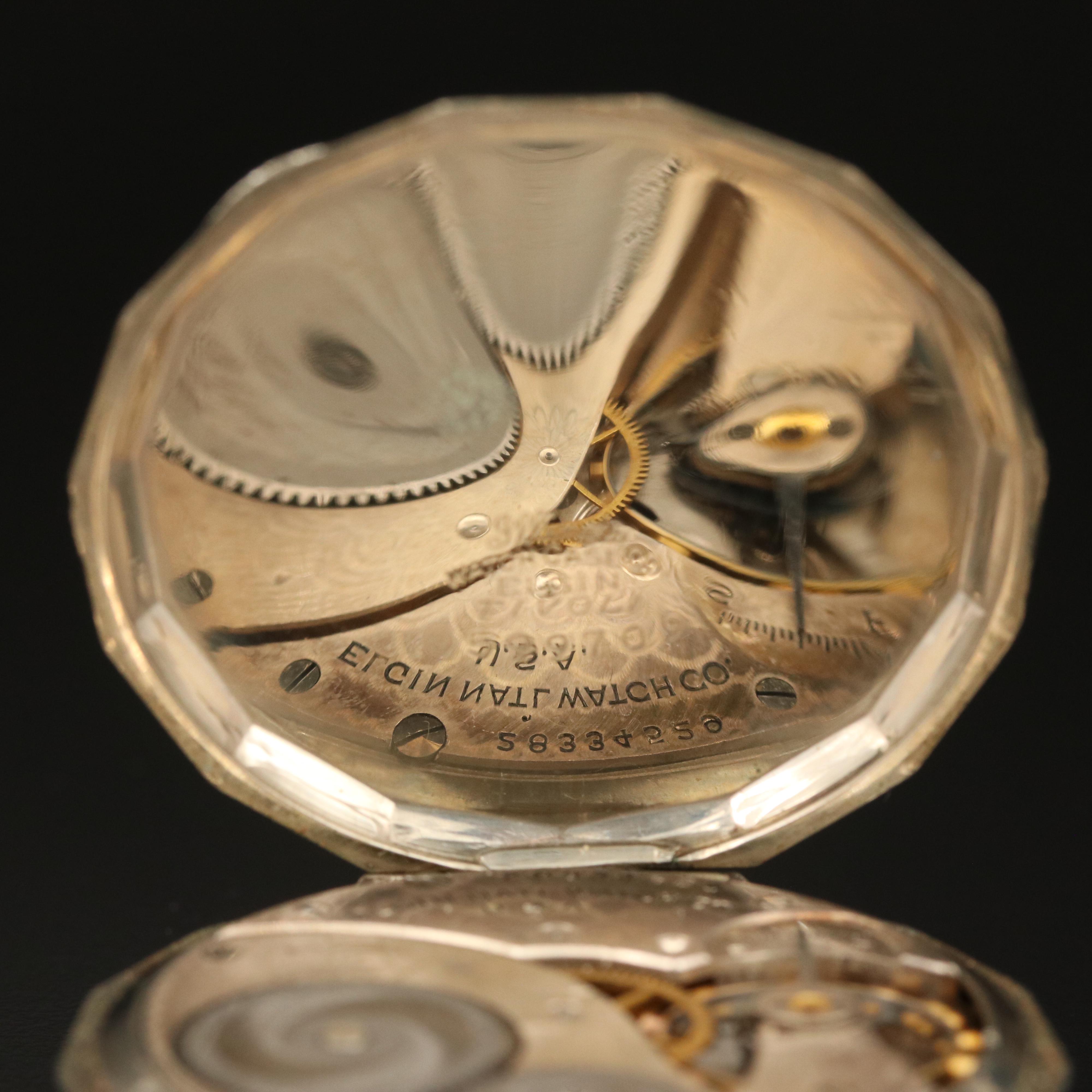 1925 Elgin Size 12 Open Face Pocket Watch EBTH