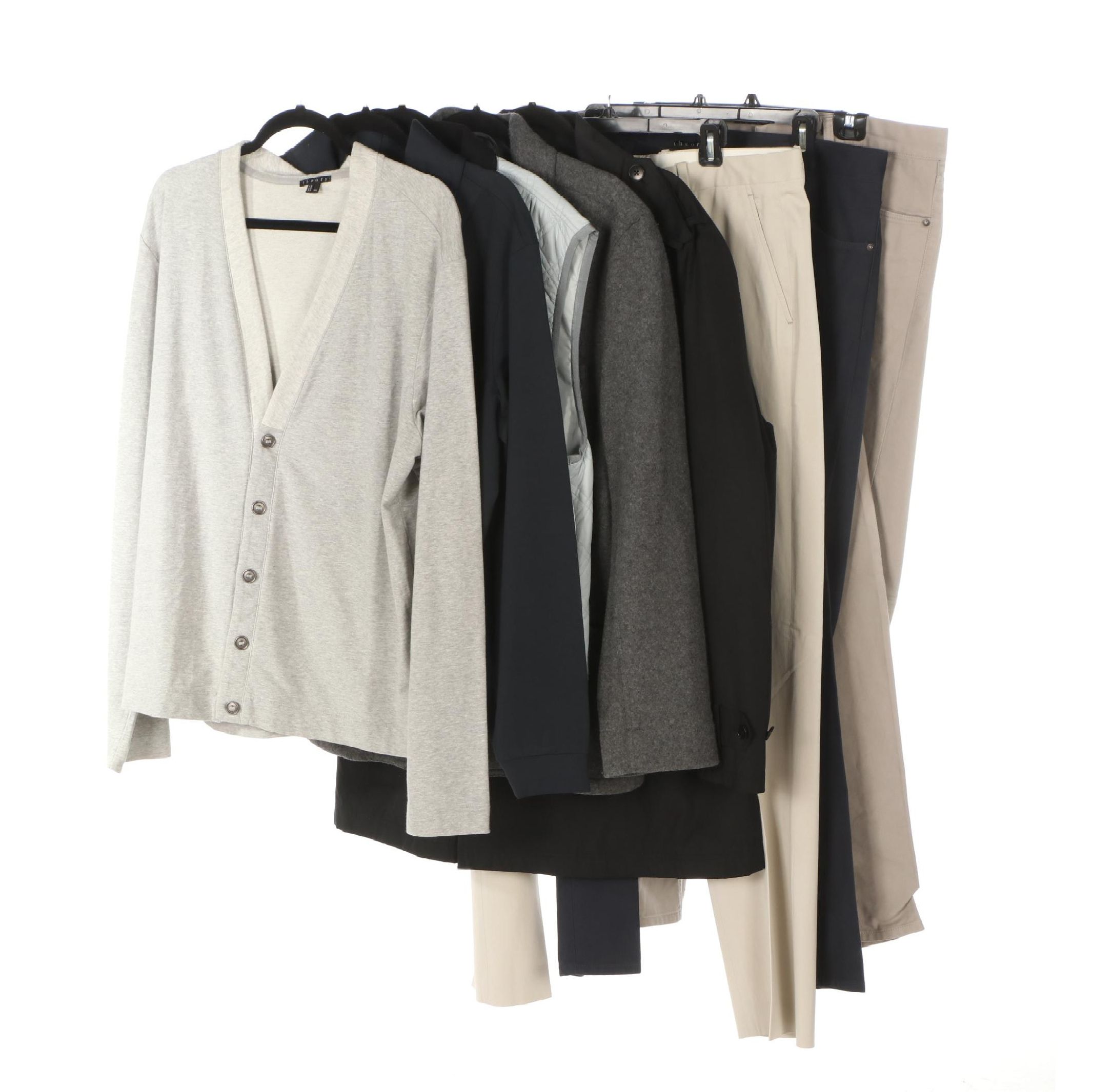 Men's Theory Knit Jacket, Cardigan, Vest, Coat, and Pants EBTH