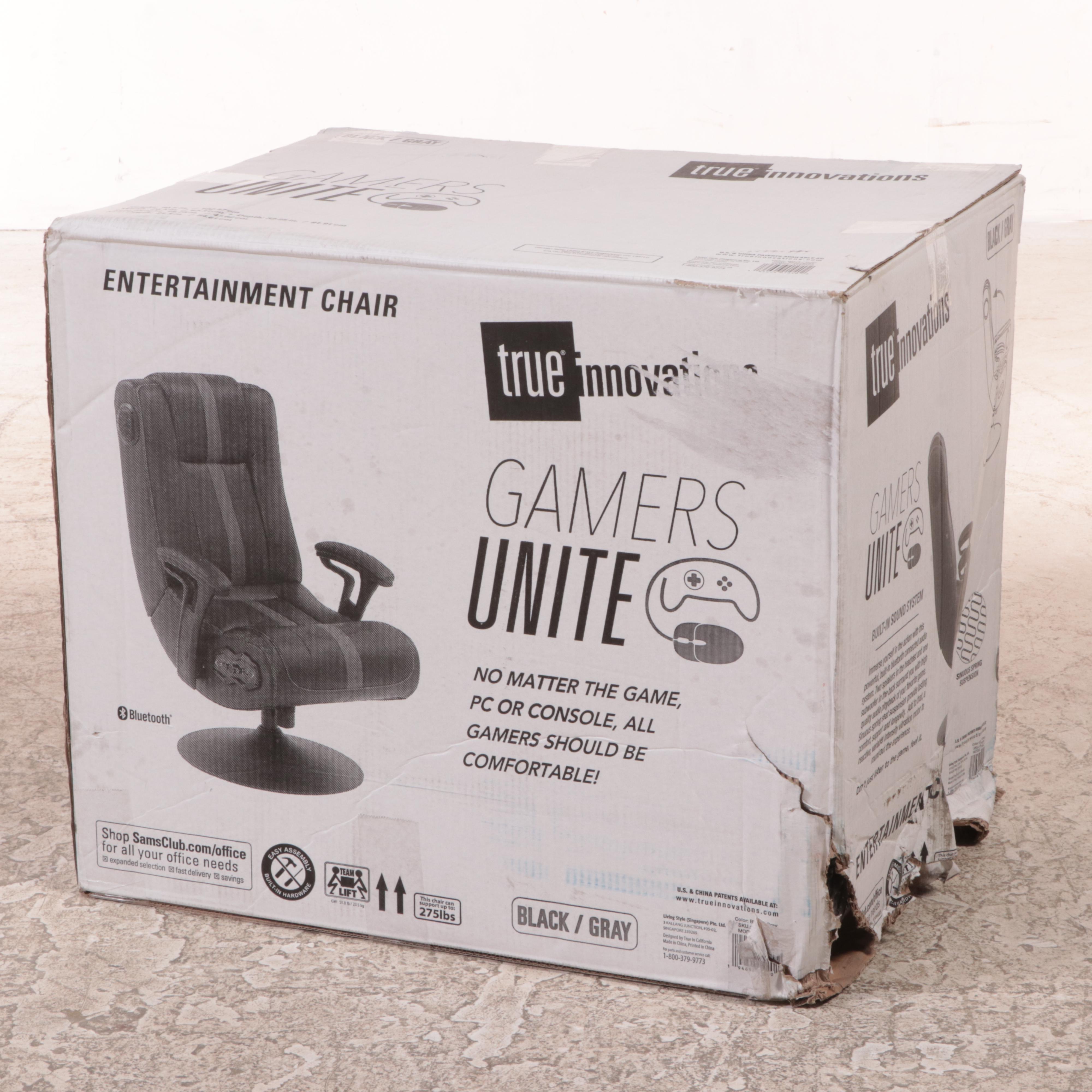 True Innovations Pedestal Gaming Chair with BuiltIn Sound and
