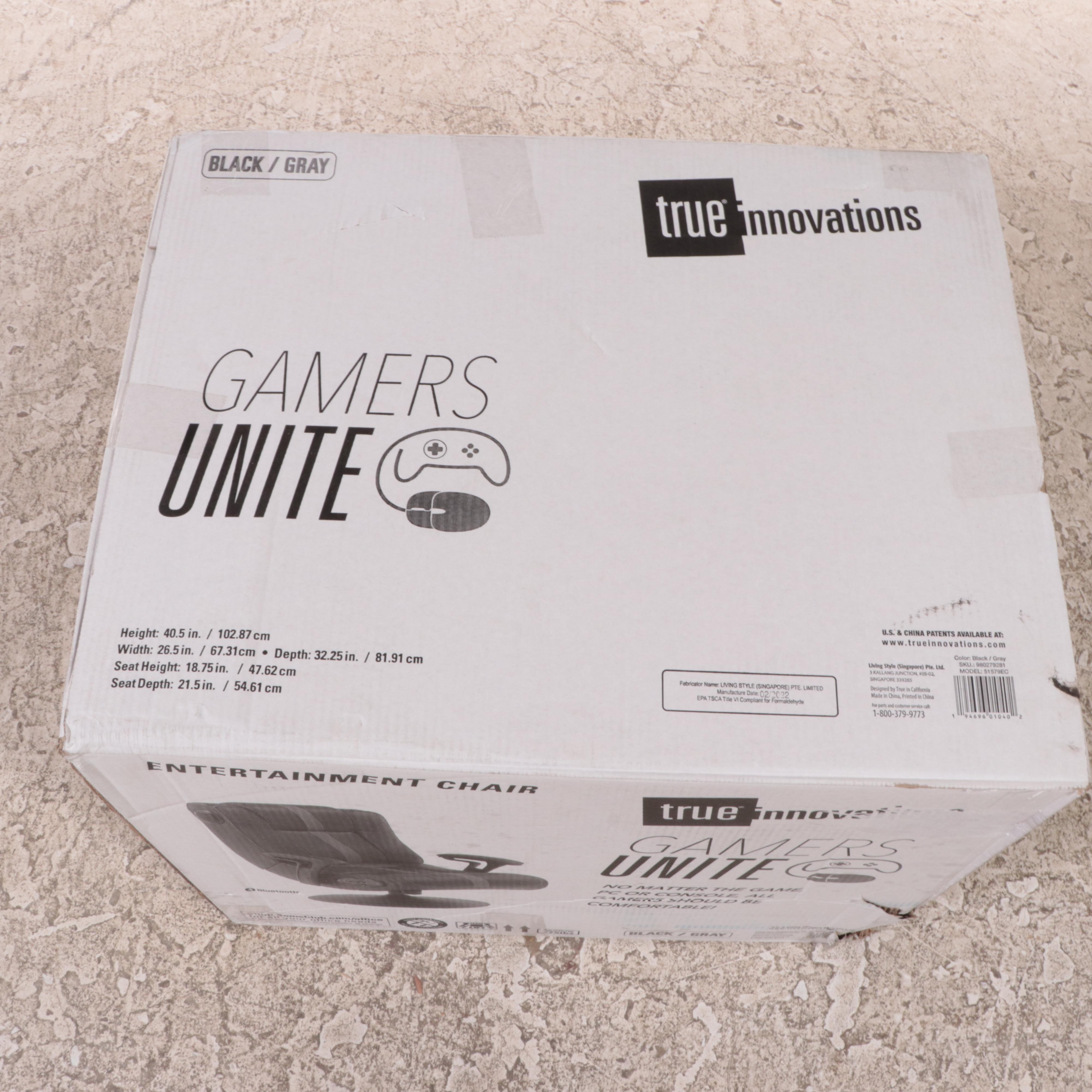 True Innovations Pedestal Gaming Chair with BuiltIn Sound and