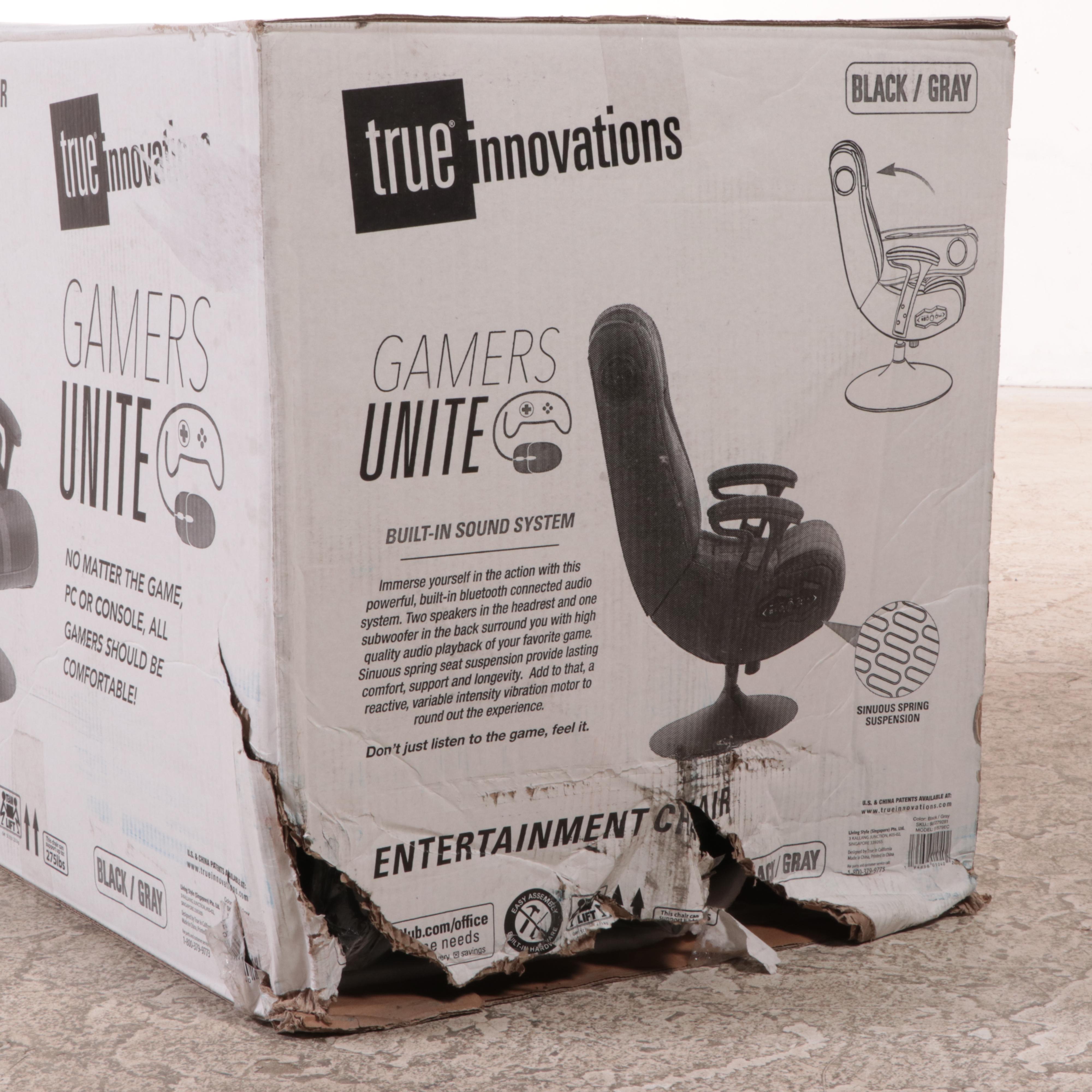 True Innovations Pedestal Gaming Chair with BuiltIn Sound and
