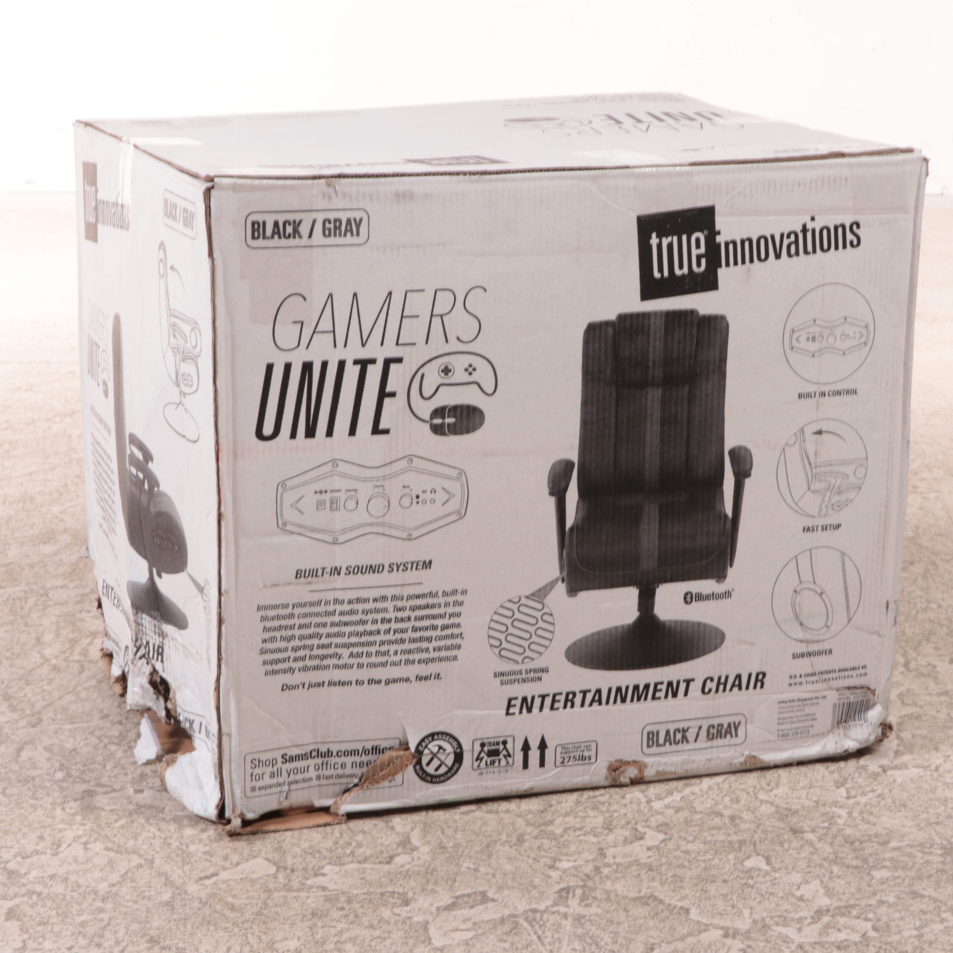 True Innovations Pedestal Gaming Chair with BuiltIn Sound and