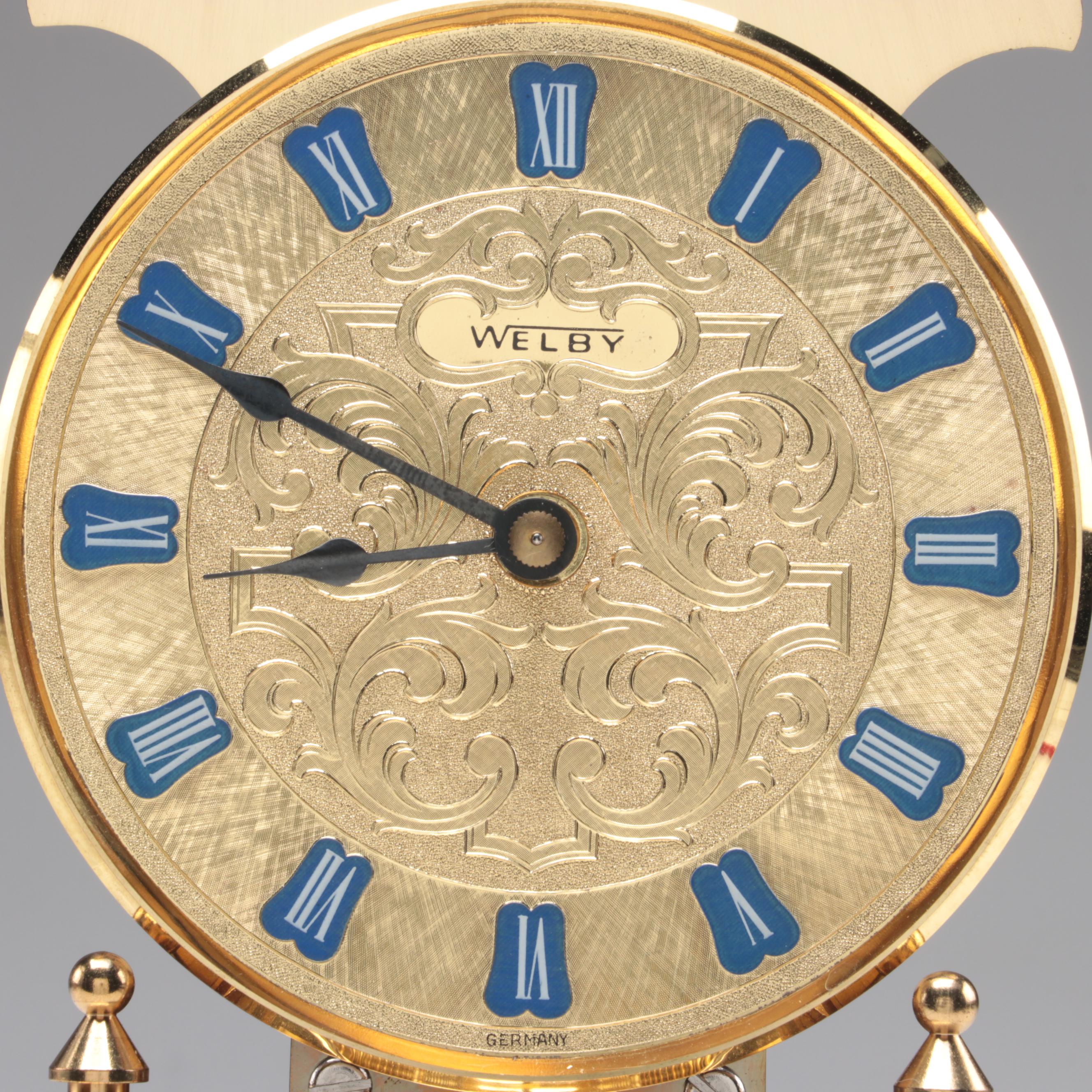 Welby German Gold Tone Anniversary Clock EBTH