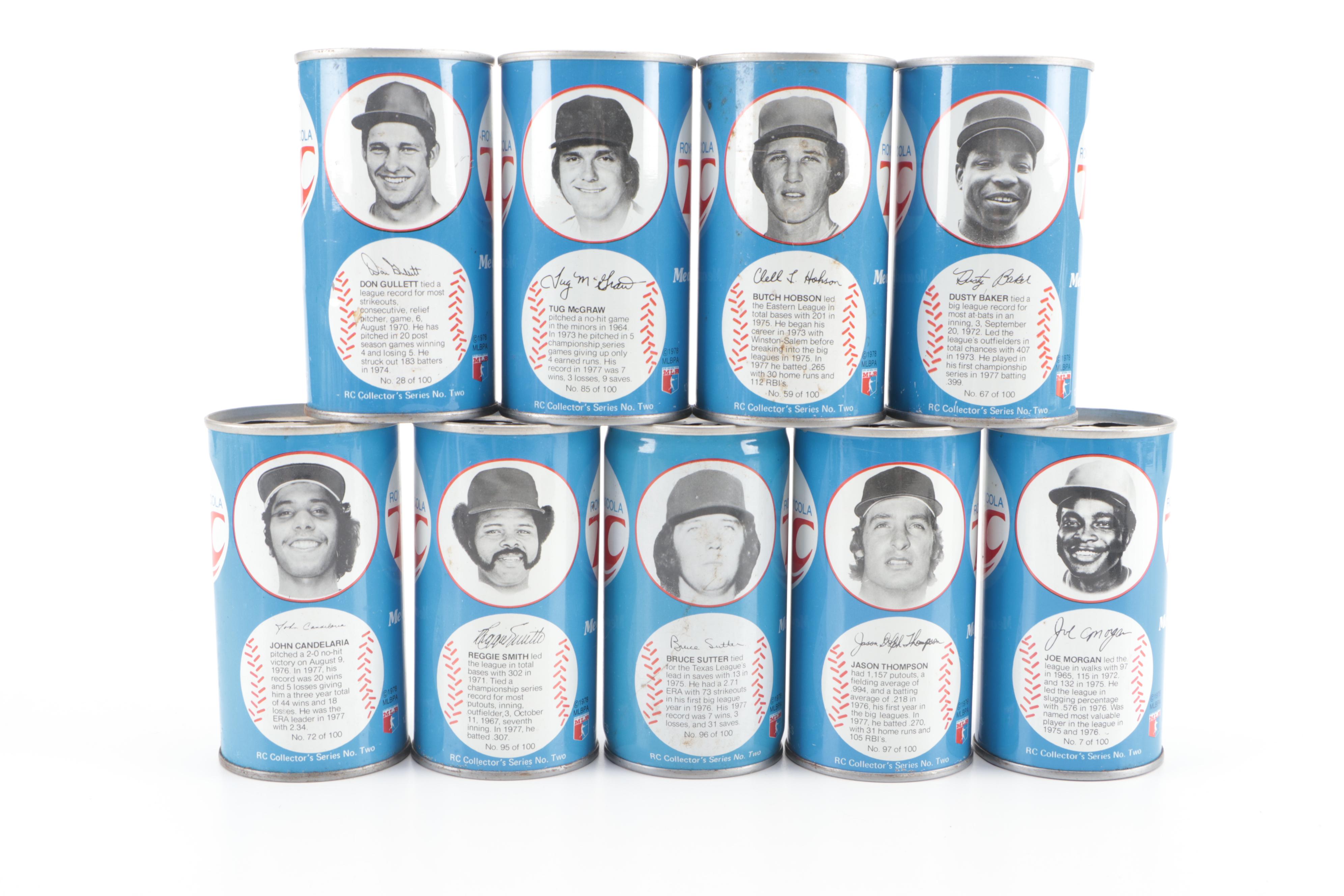 RC Cola Baseball Themed Collector's Series Cans, 1970s EBTH