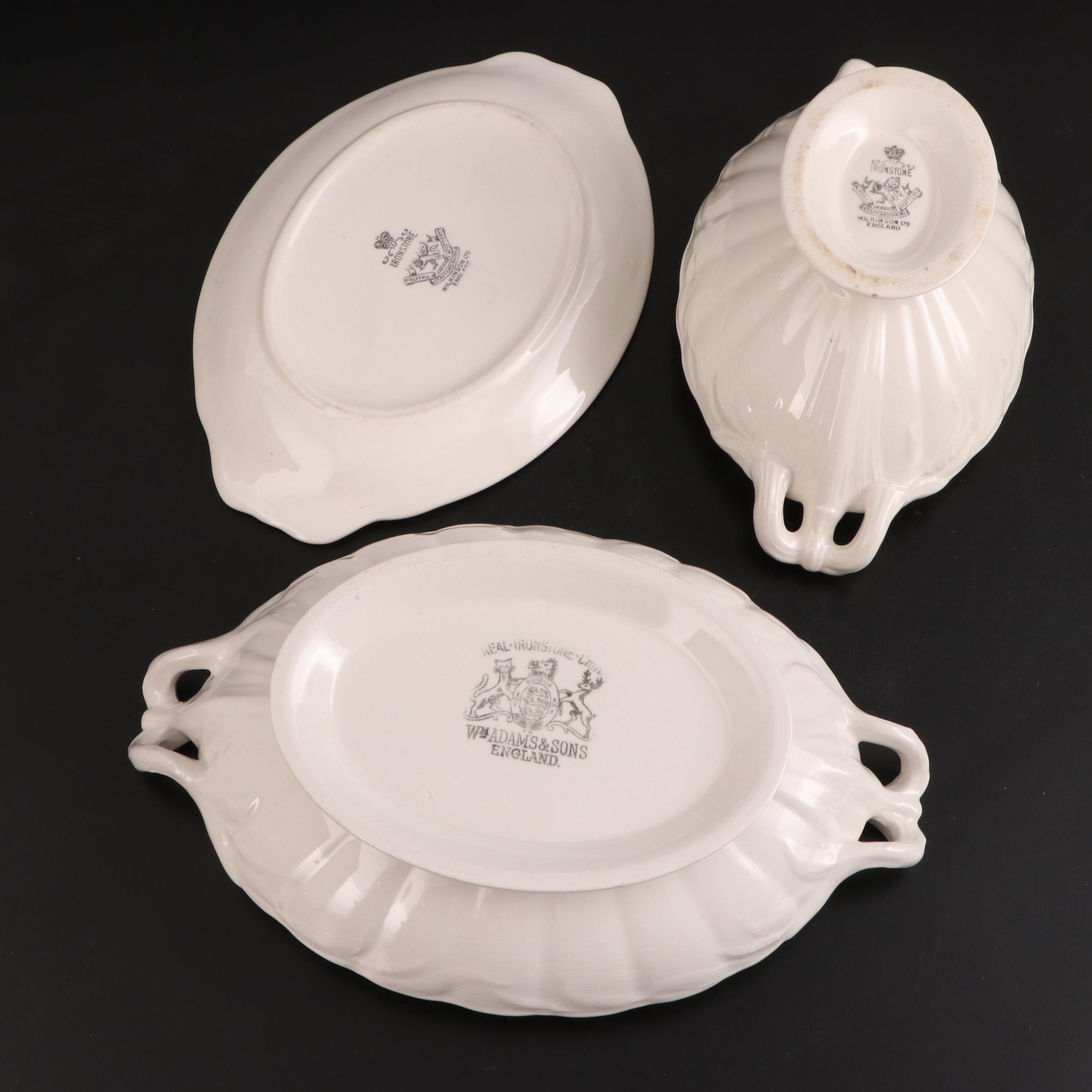 Wm Adams & Sons Ironstone Tureen with Vegetable Dish and Other Tureens