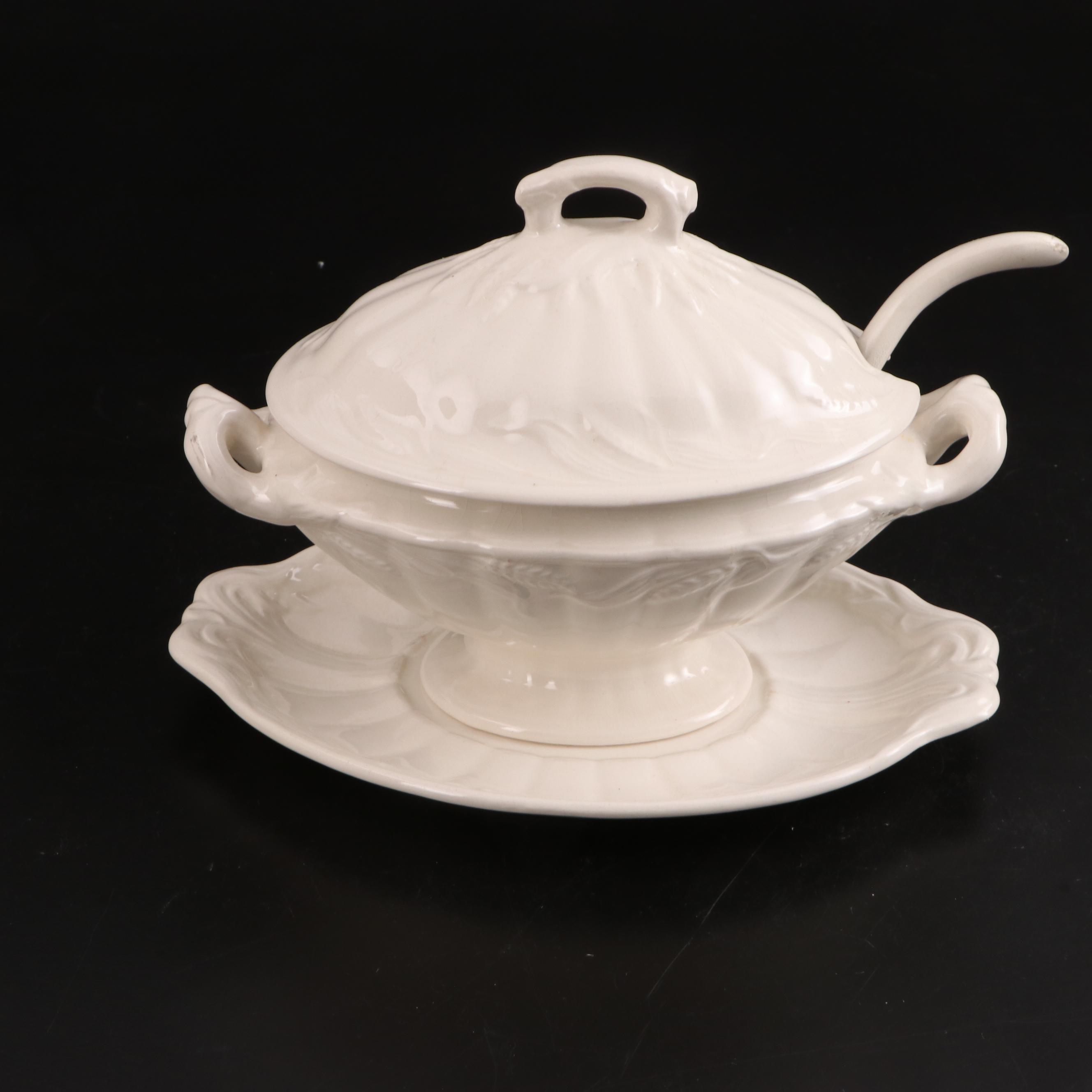 Wm Adams & Sons Ironstone Tureen with Vegetable Dish and Other Tureens