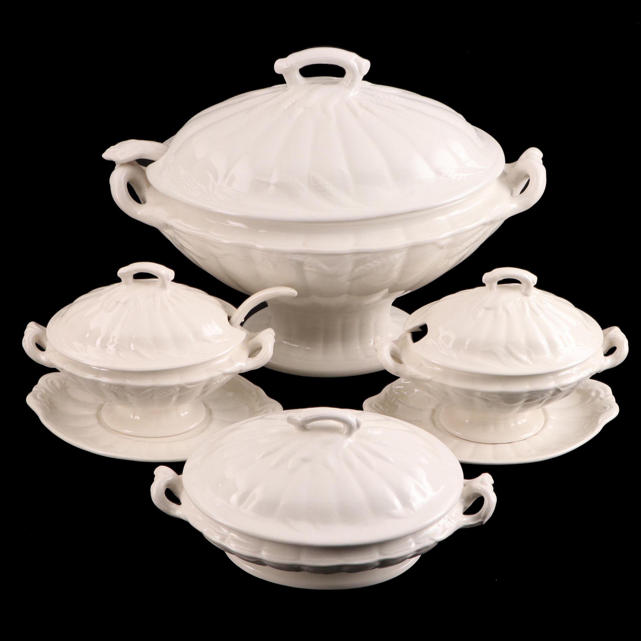 Wm Adams & Sons Ironstone Tureen with Vegetable Dish and Other Tureens