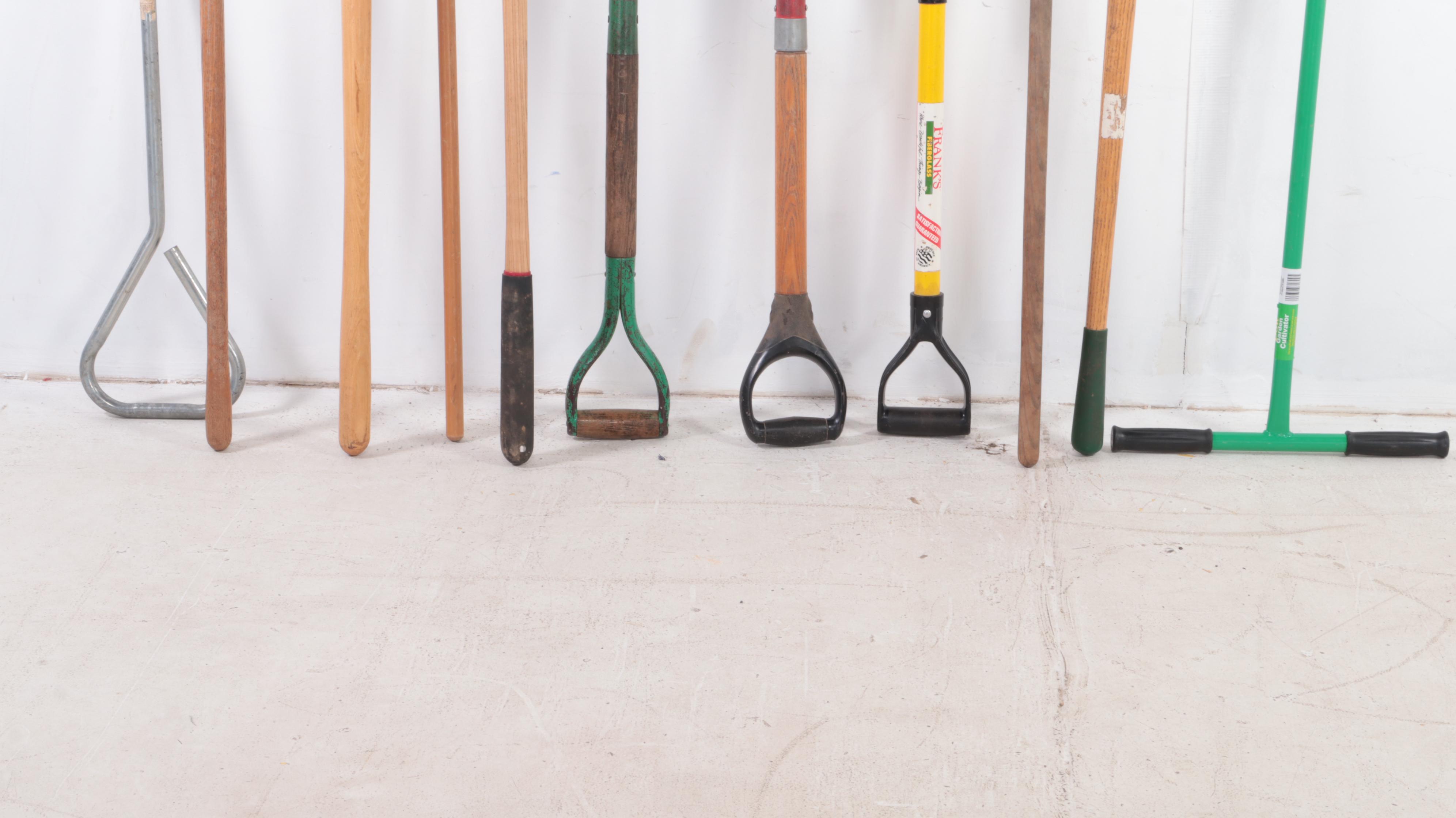 Post Hole Digger, Shovels, Edger, Pitchfork and More Garden Tools EBTH