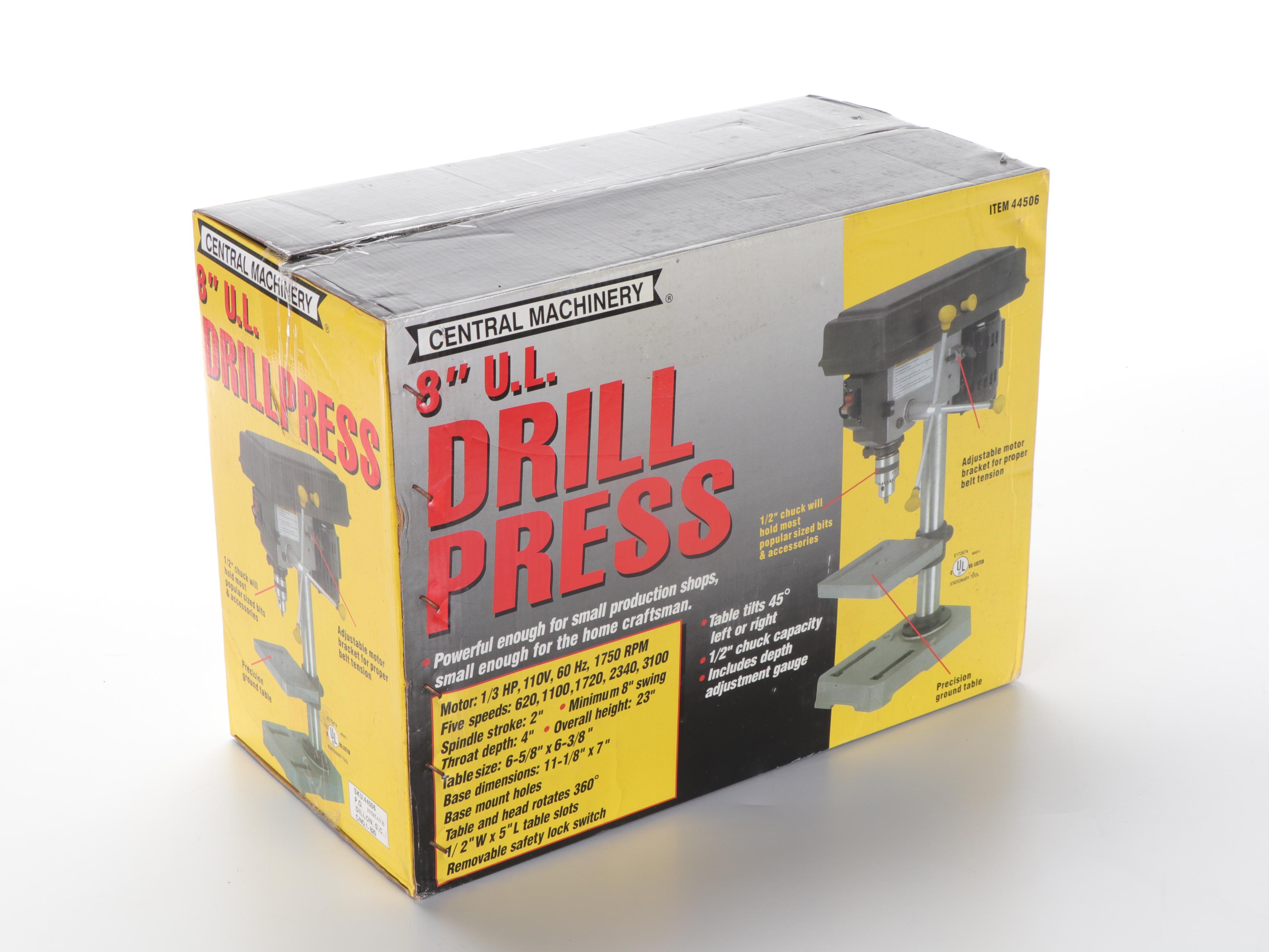 Central Machinery 8" Bench Mount Drill Press EBTH