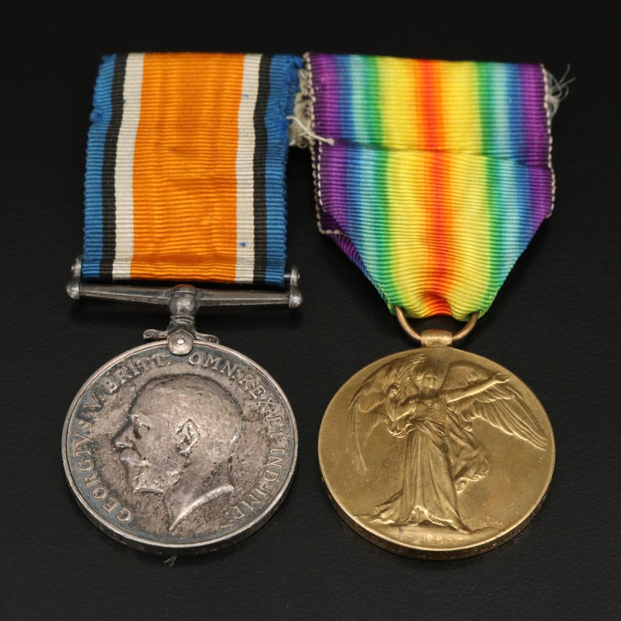 Group of Two British World War I Medals